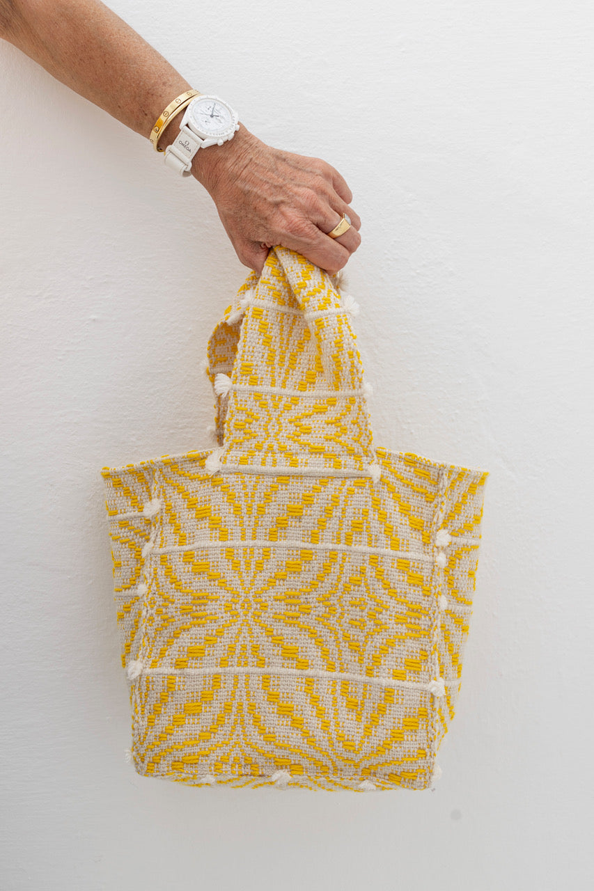 Handwoven Bag - Flower Weave -Soleil
