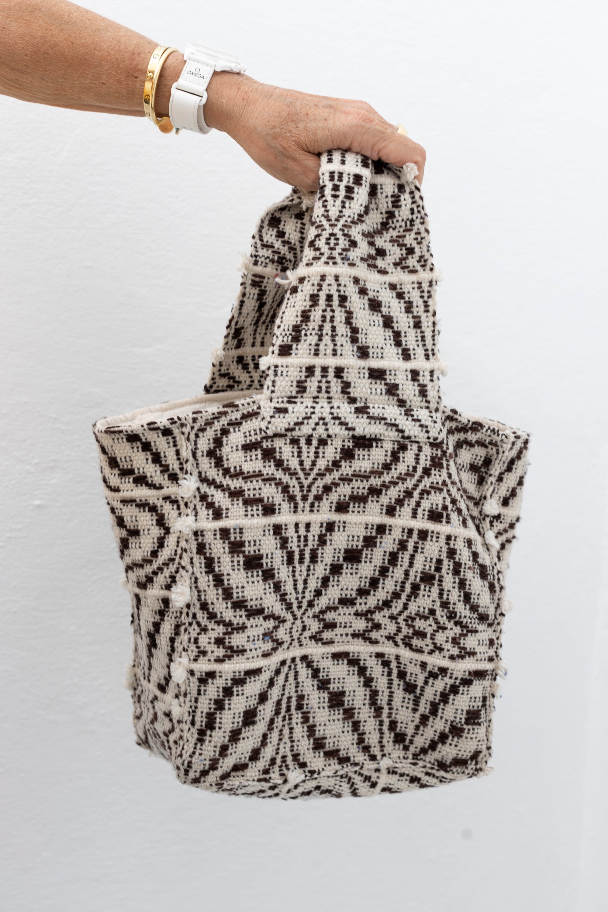 Handwoven Bag - Flower Weave - Coco