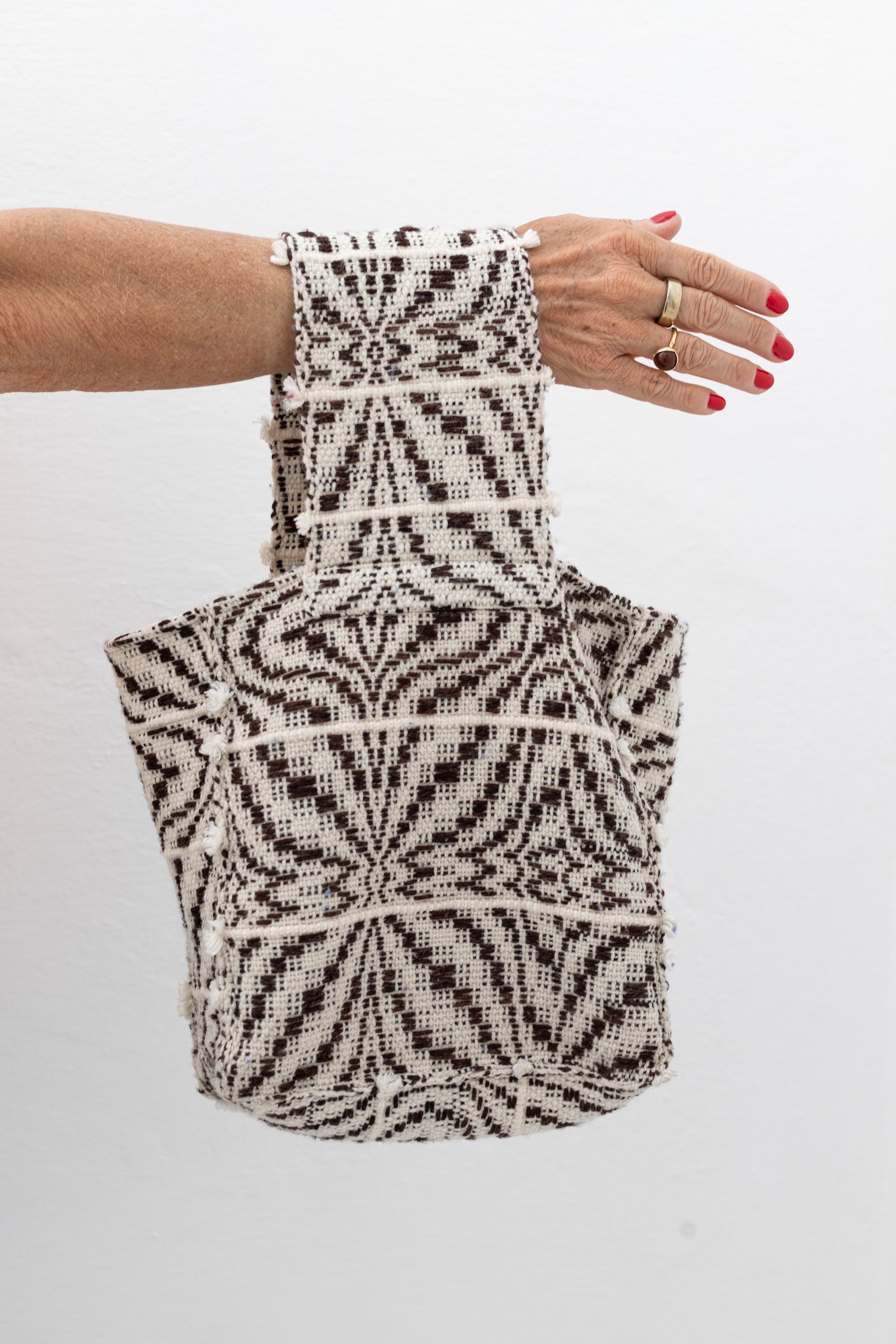 Handwoven Bag - Flower Weave - Coco