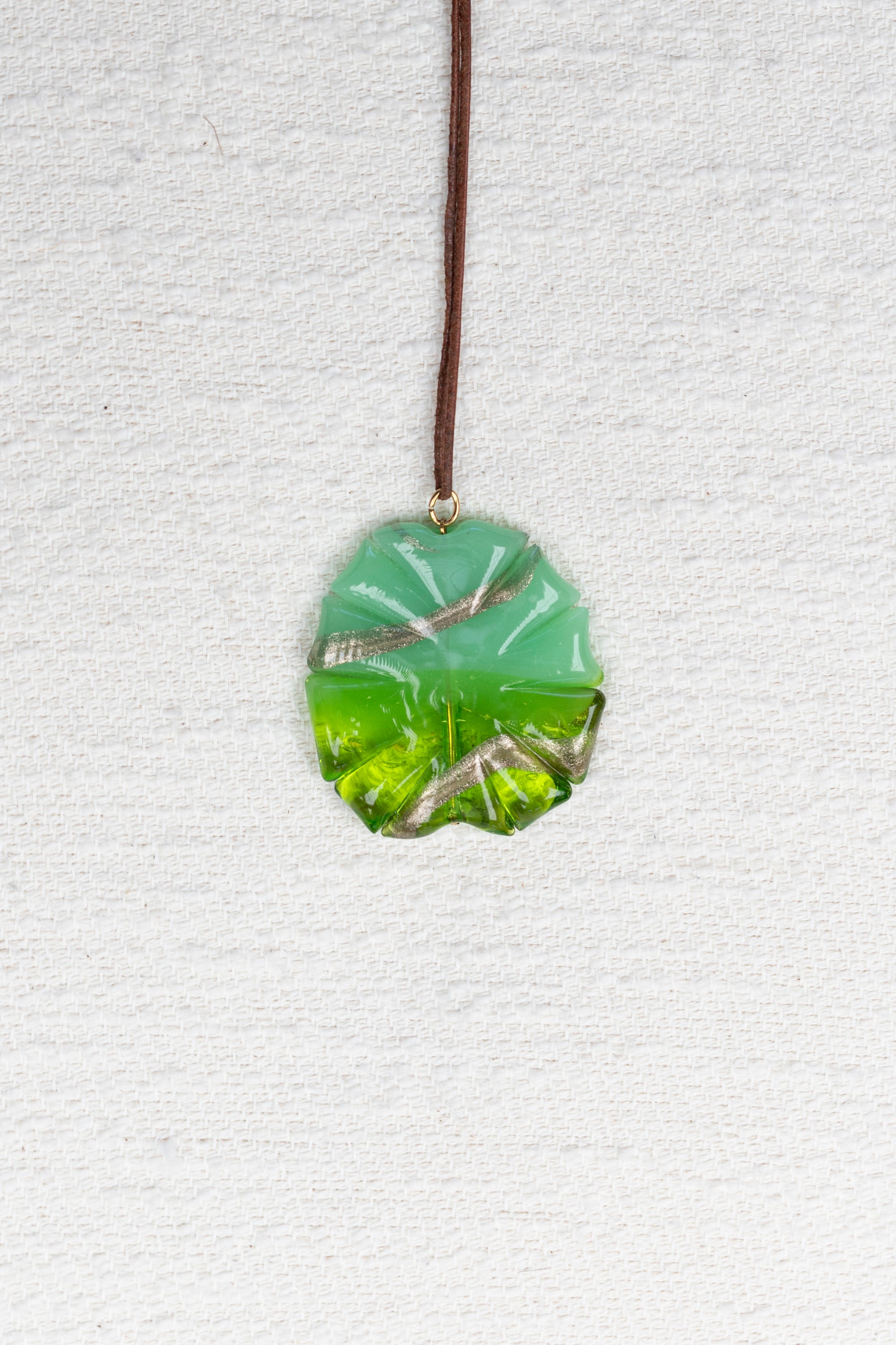 Murano Glass Pendant (Vintage), Vert