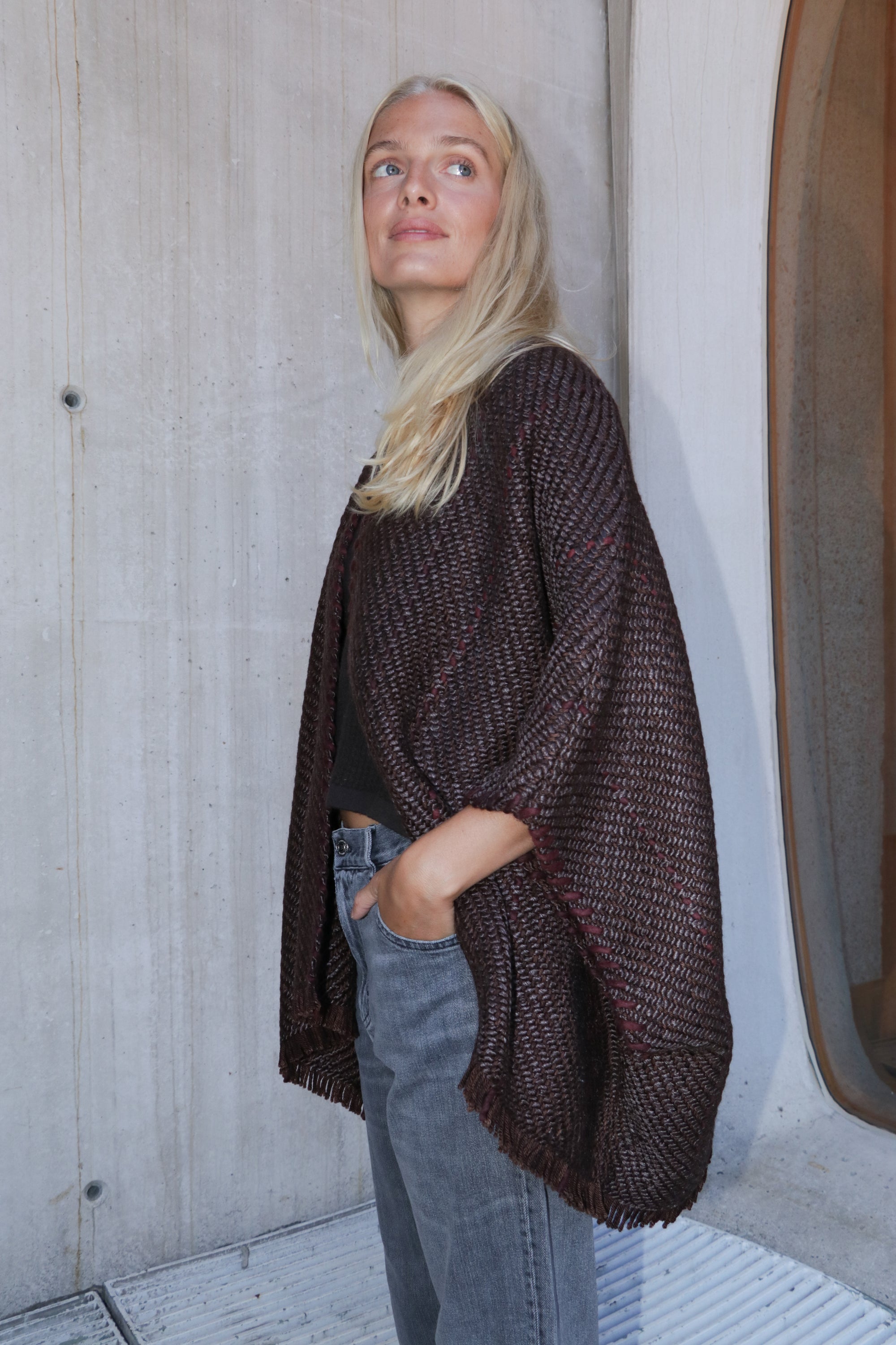 Lose Cardigan Bella - Ganache