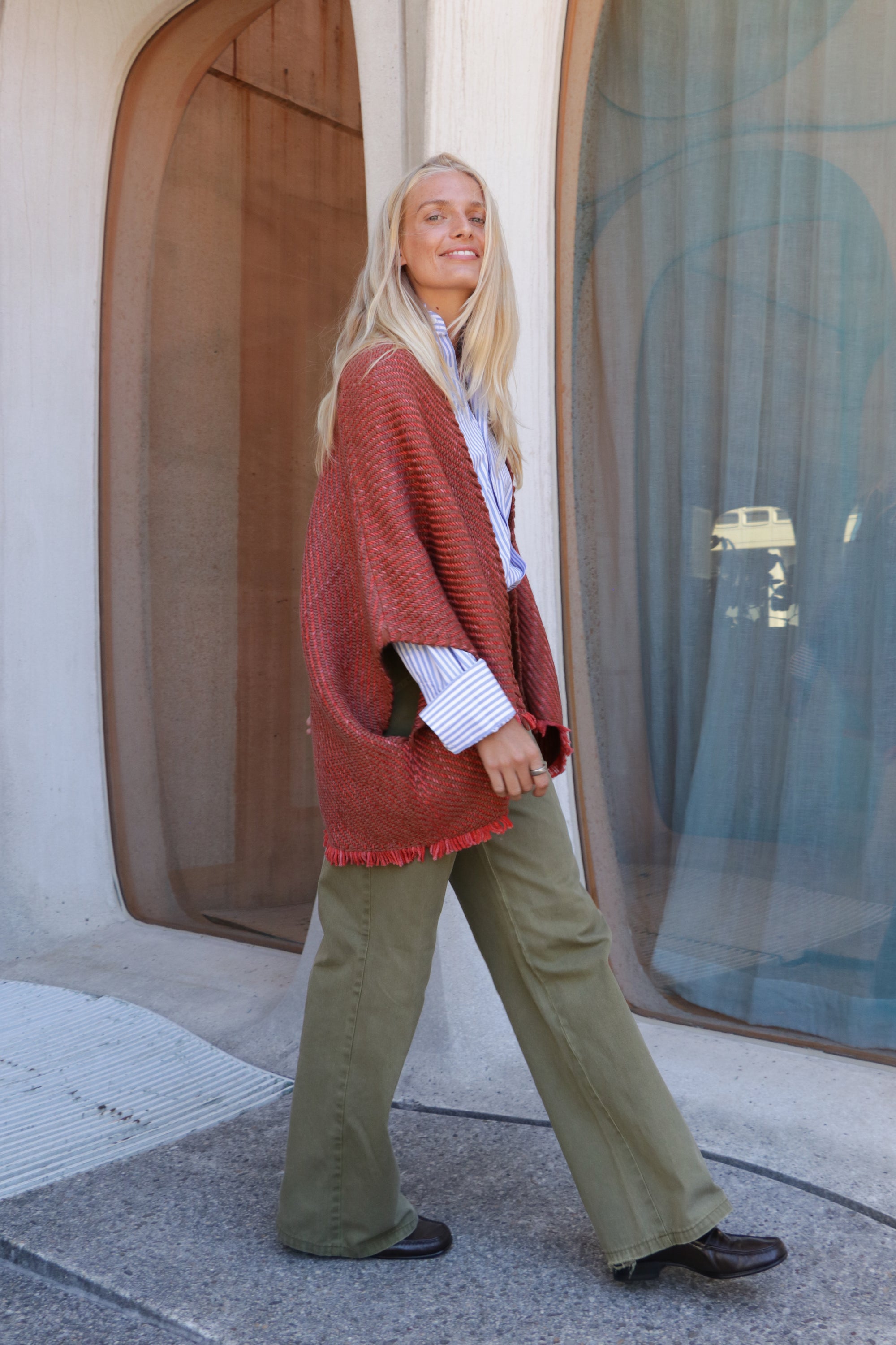Lose Cardigan Bella - Ladrillo
