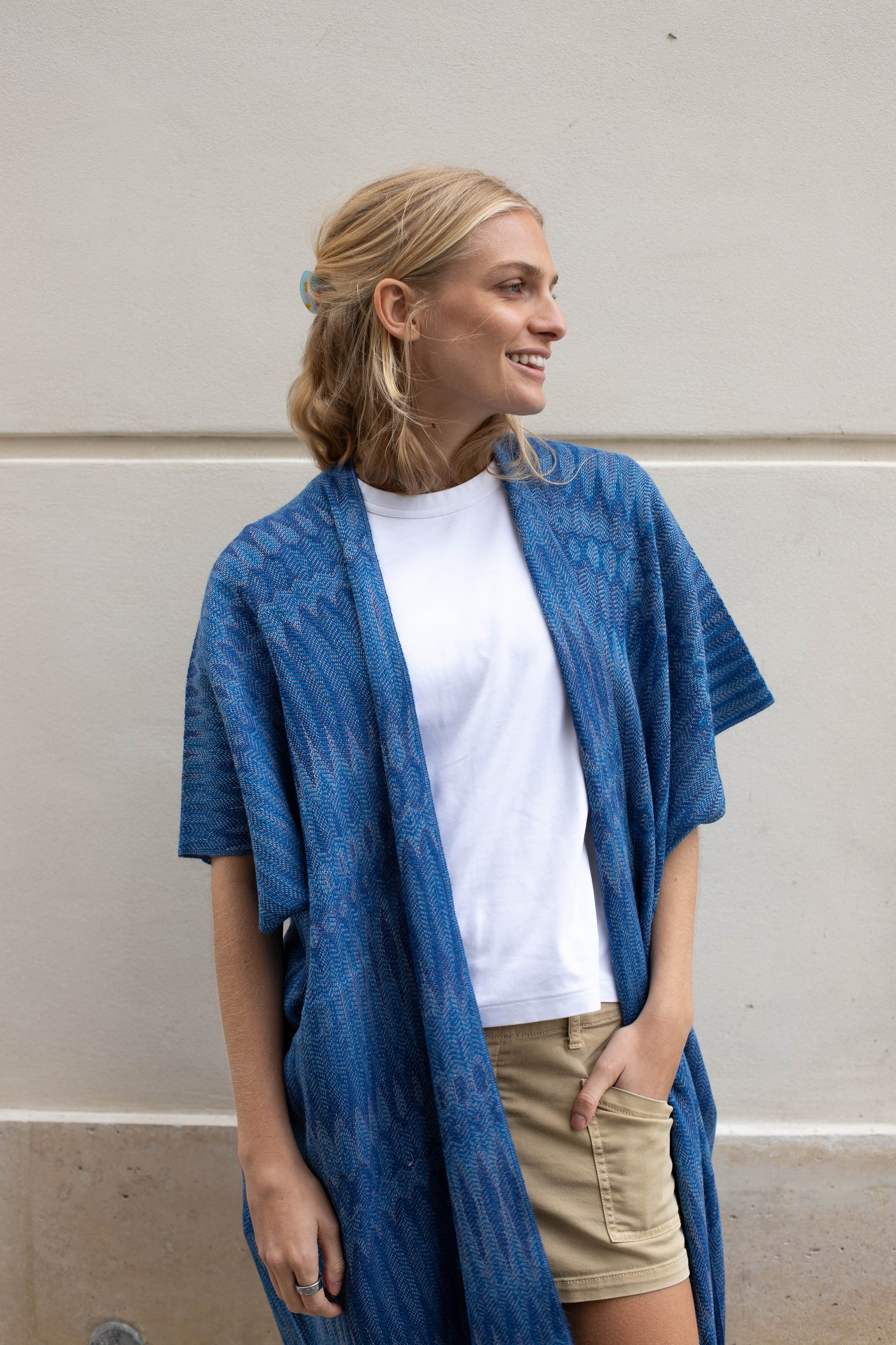 Fine Tunic Bia, Labyrinthe - Denim