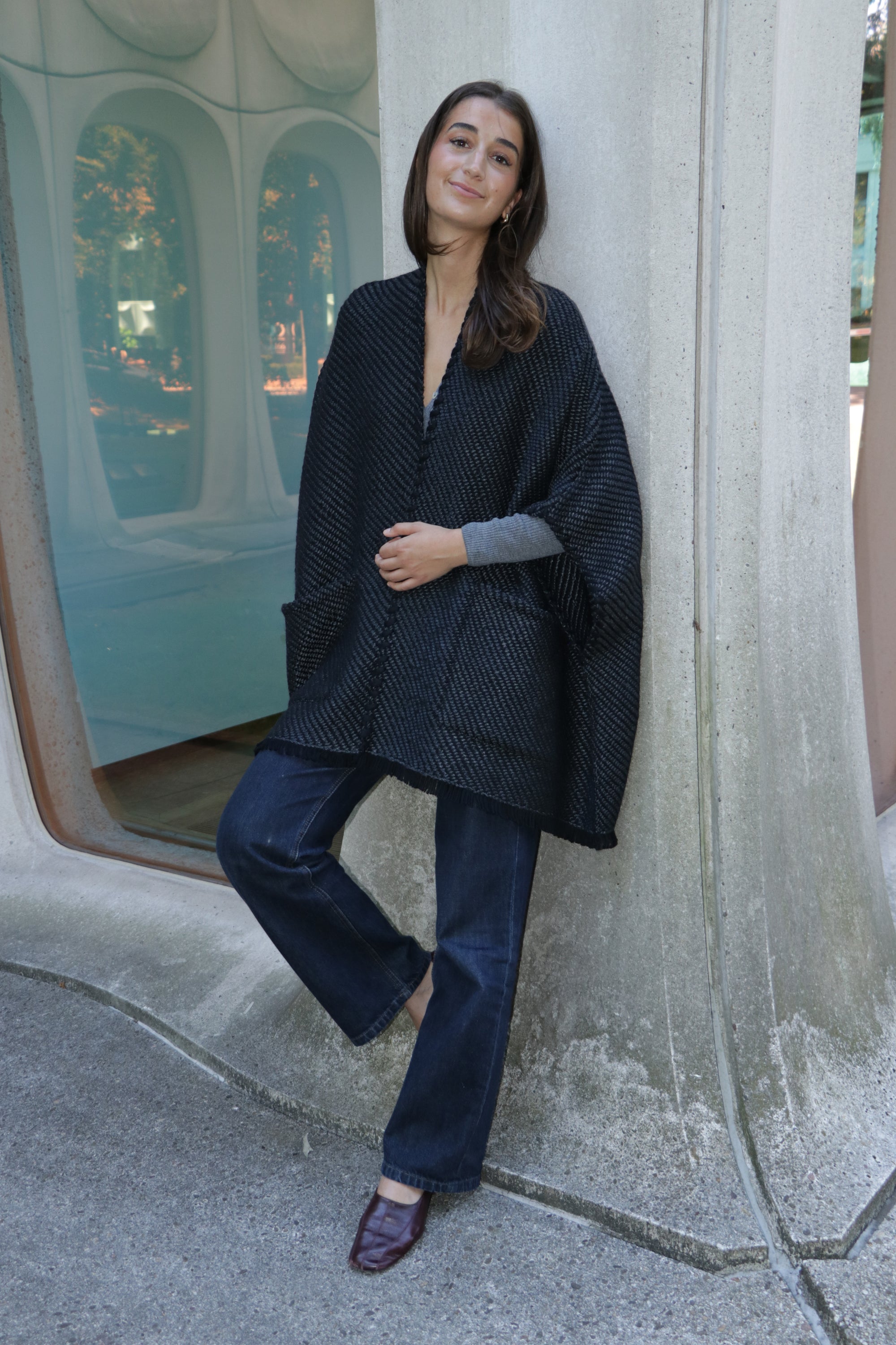 Lose Cardigan with Pockets Billy - Noir