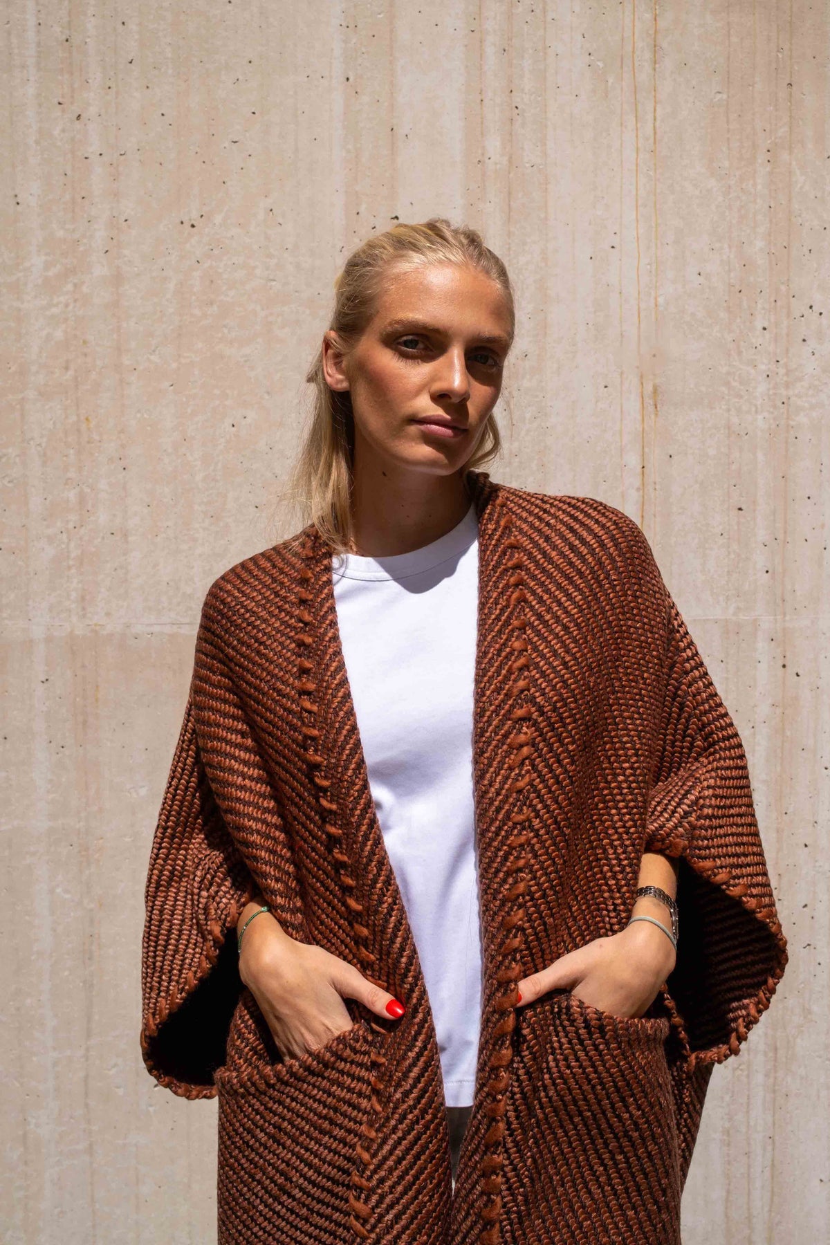 【未使用】argue 2WAY 90s CARDIGAN / brown WEHVE | Luxurious & sustainable shawls | Lose Cardigan Billy