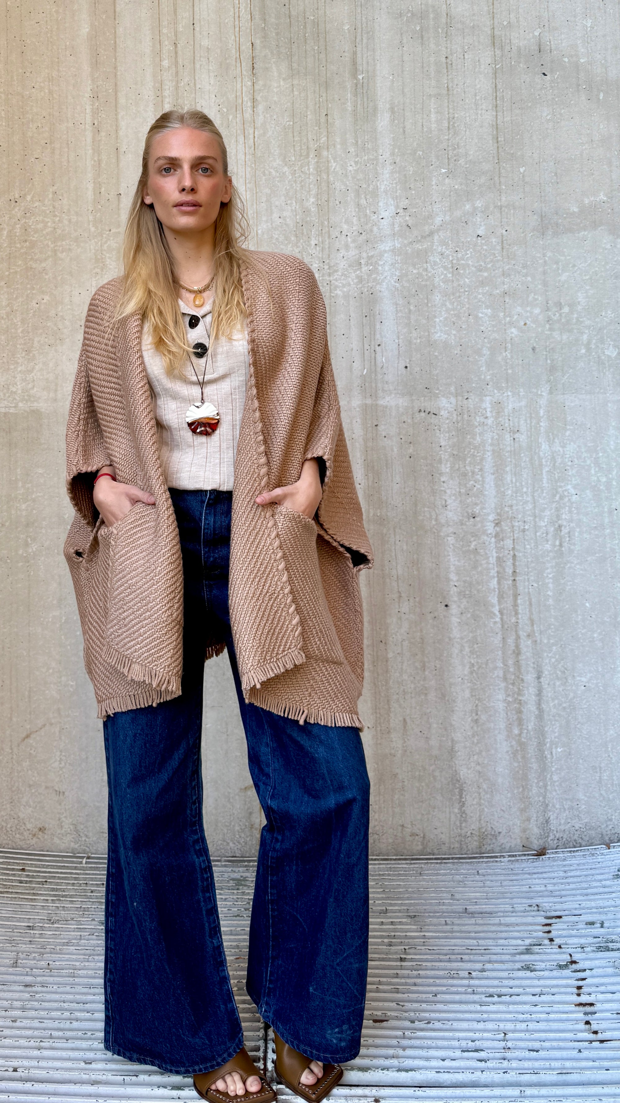 Lose Cardigan with Pockets Billy - Mocha Dust