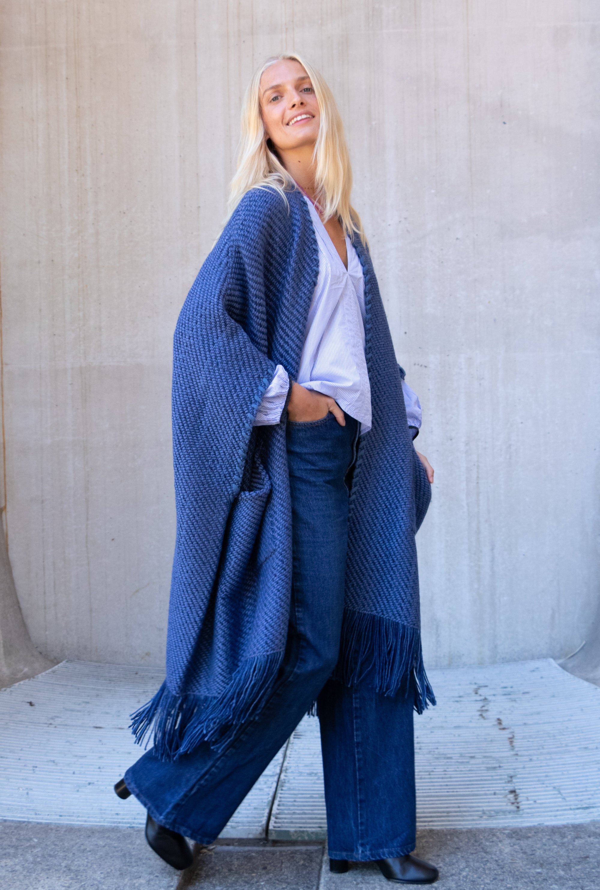 Long Cardigan Clelia - Denim