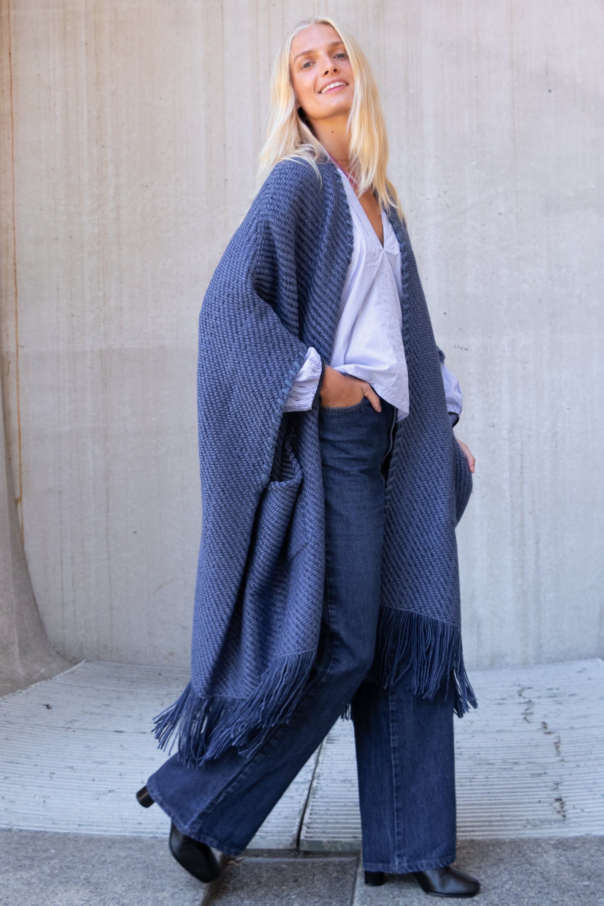 Long Cardigan Clelia - Denim