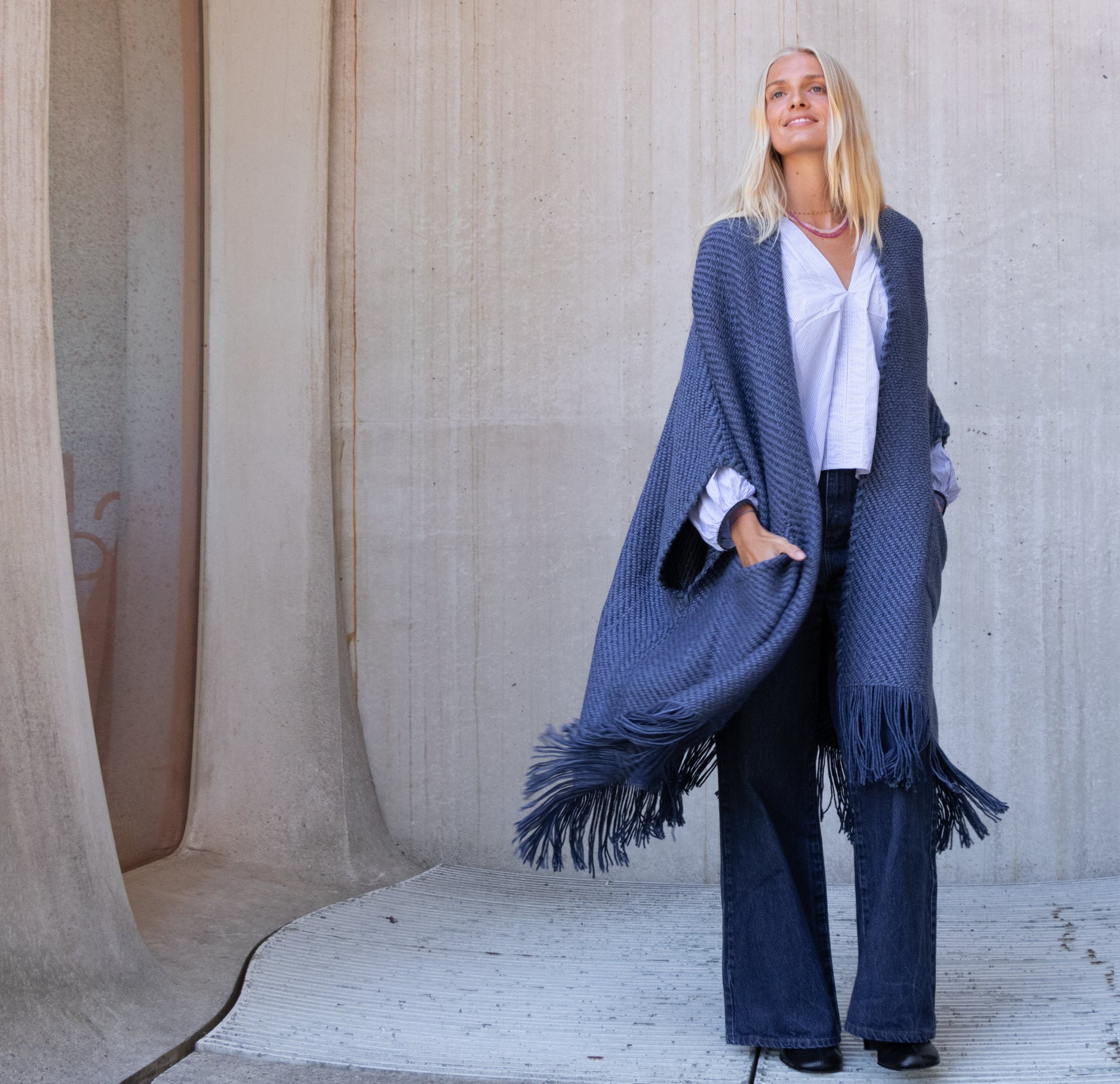 Long Cardigan Clelia - Denim