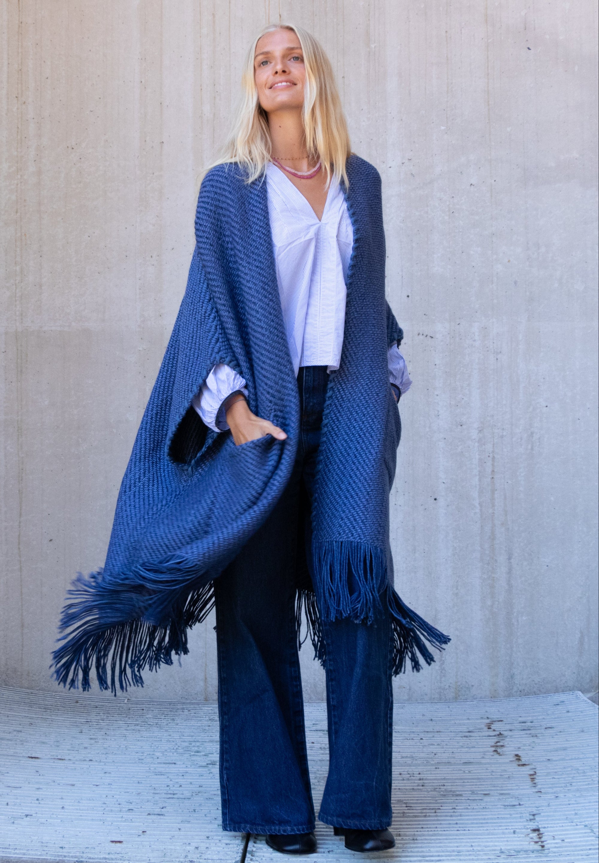 Long Cardigan Clelia - Denim