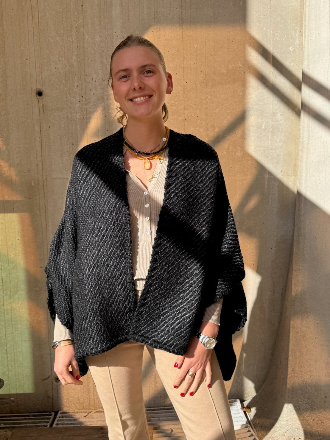 Lose Cardigan Luna, Noir