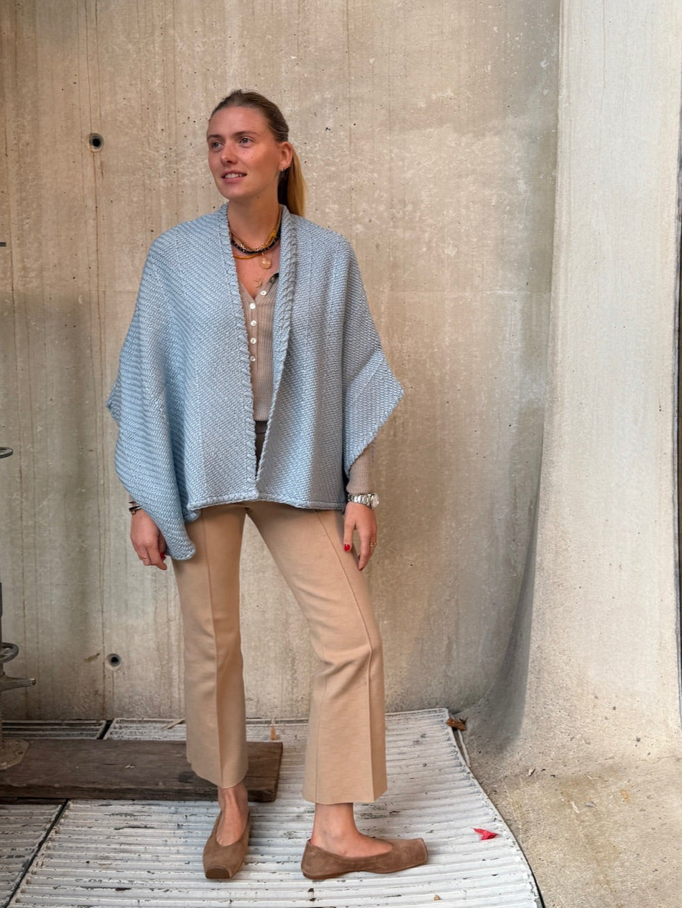 Lose Cardigan Luna, Blue Chalk