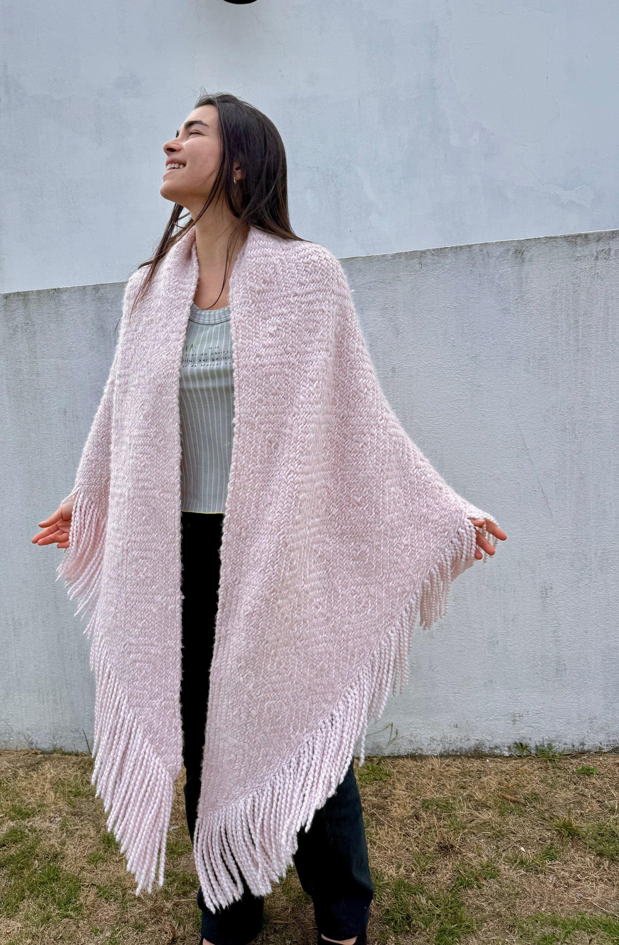 Cashmere Shawl Gabrielle - Pink Moon