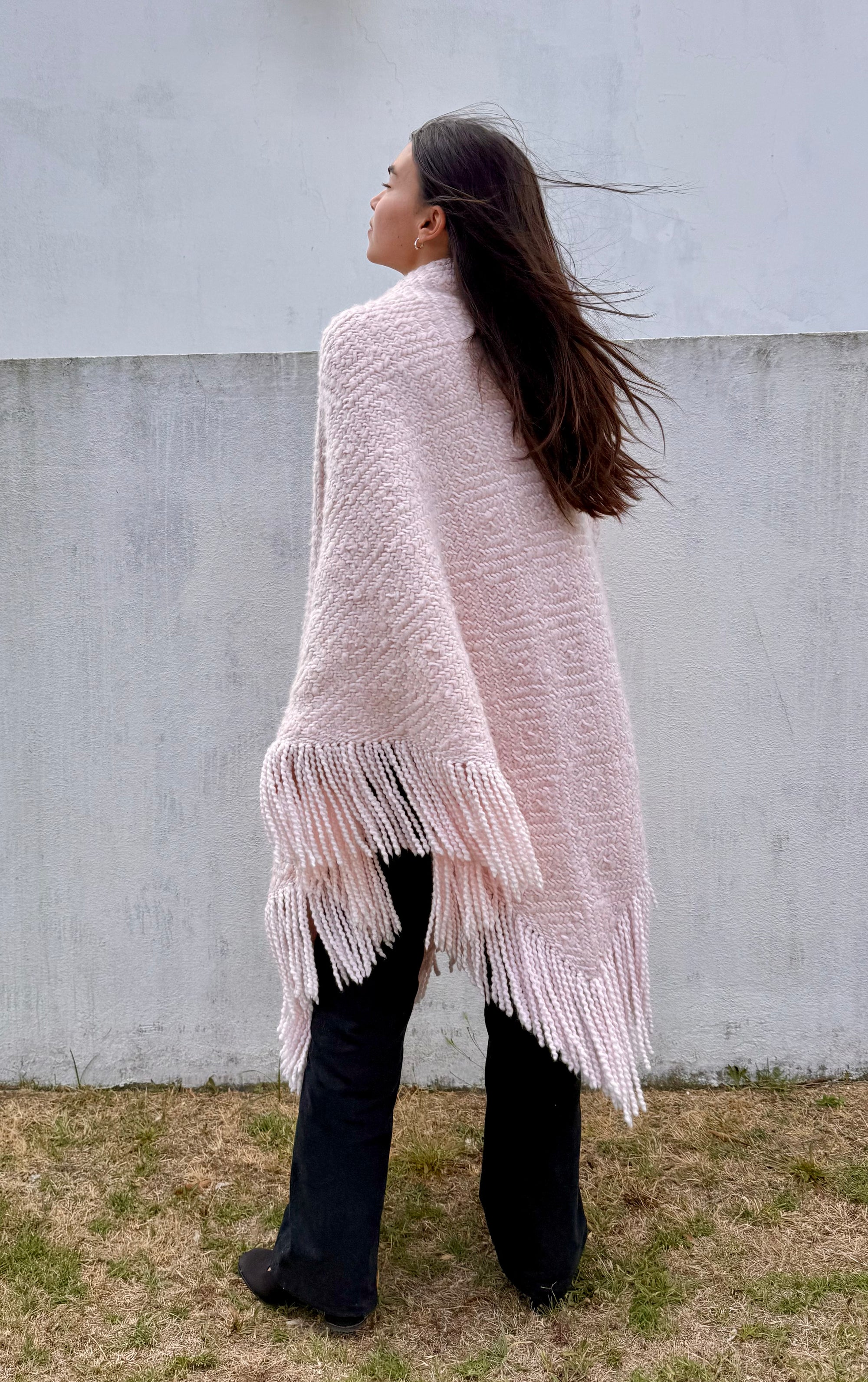 Cashmere Shawl Gabrielle - Pink Moon