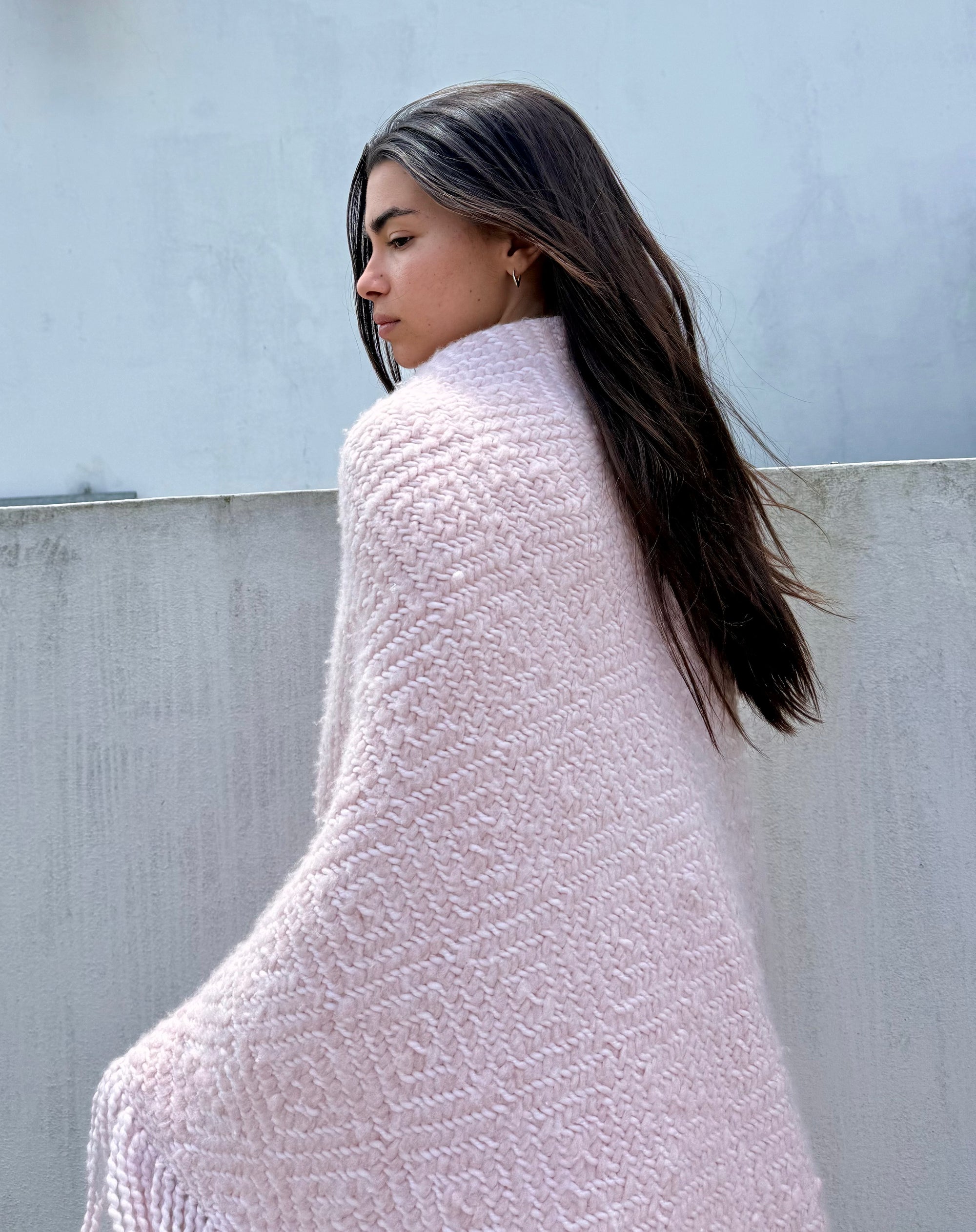 Cashmere Shawl Gabrielle - Pink Moon