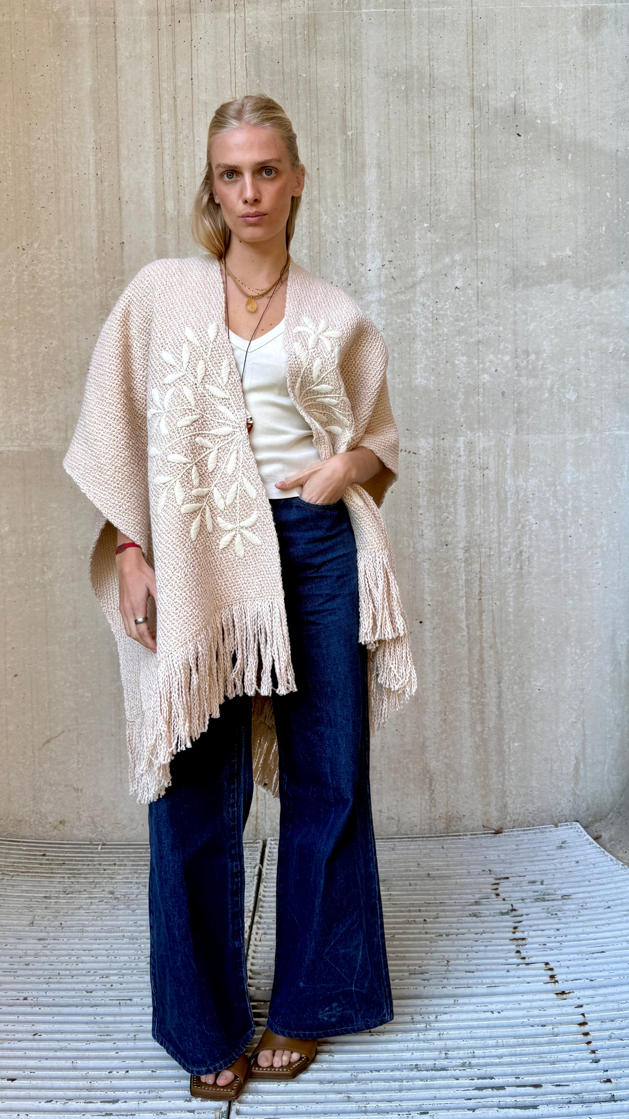 Kaftan Aline, Agapantos, Golden Wheat