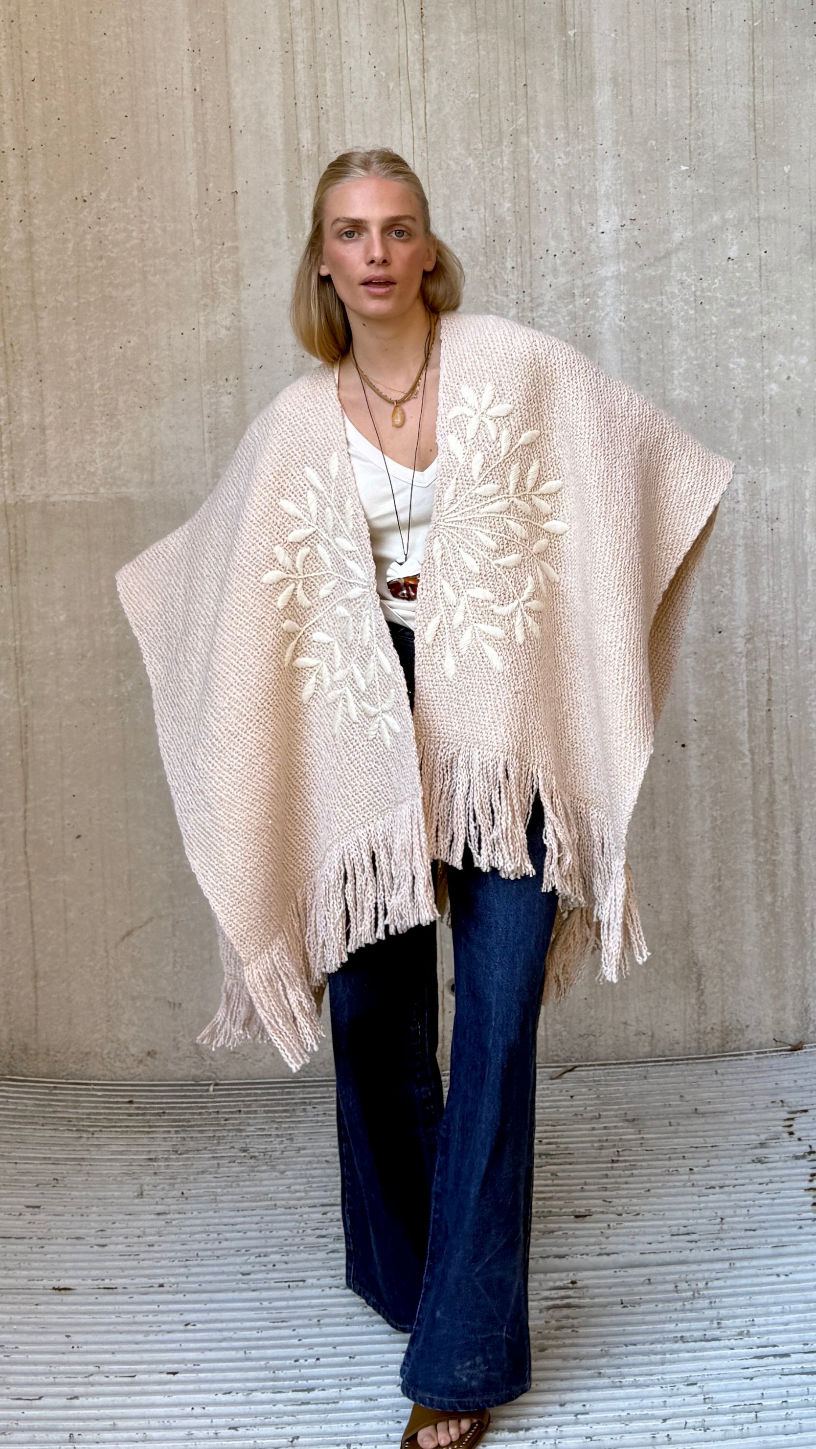 Kaftan Aline, Agapantos, Golden Wheat