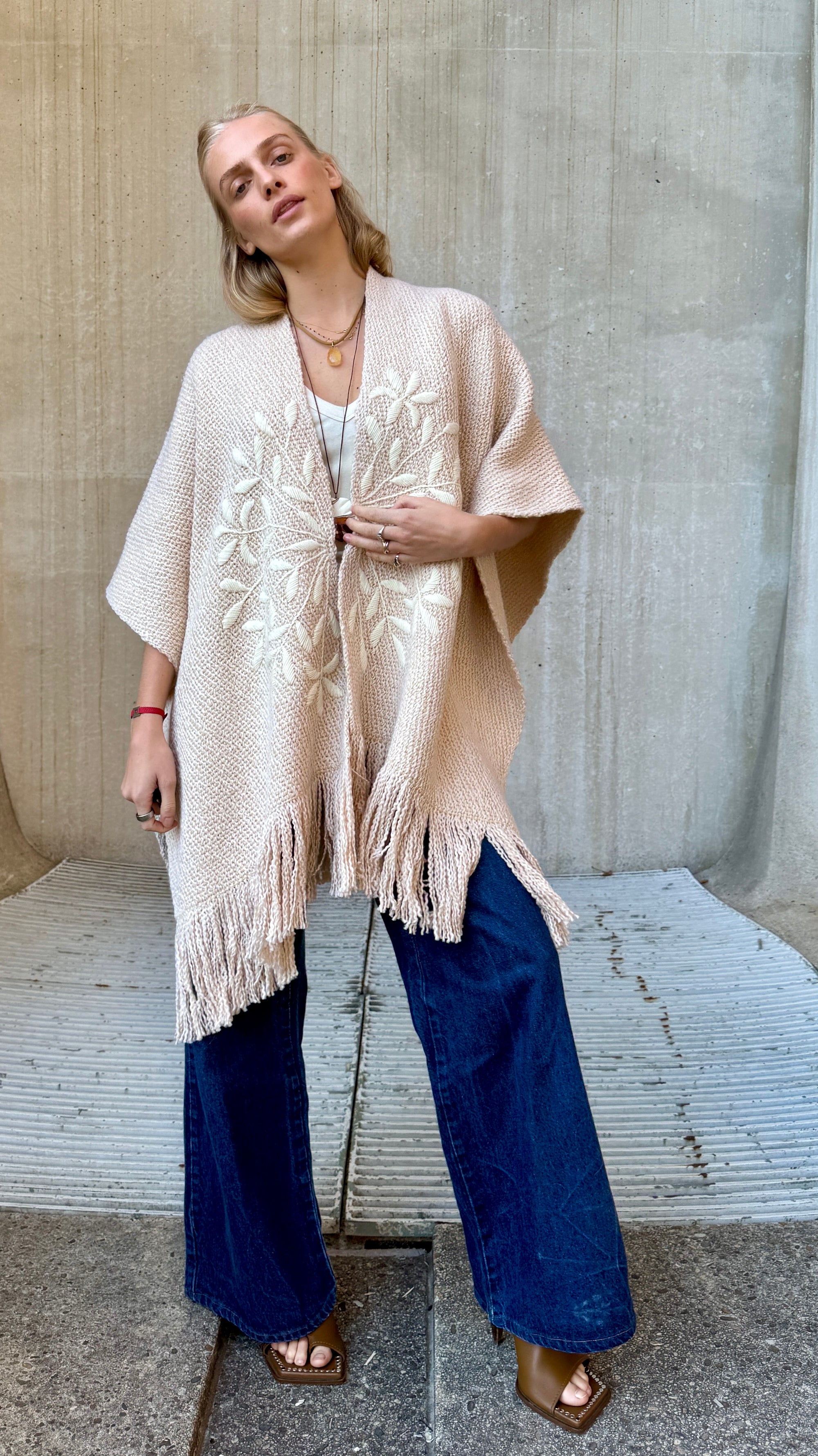 Kaftan Aline, Agapantos, Golden Wheat