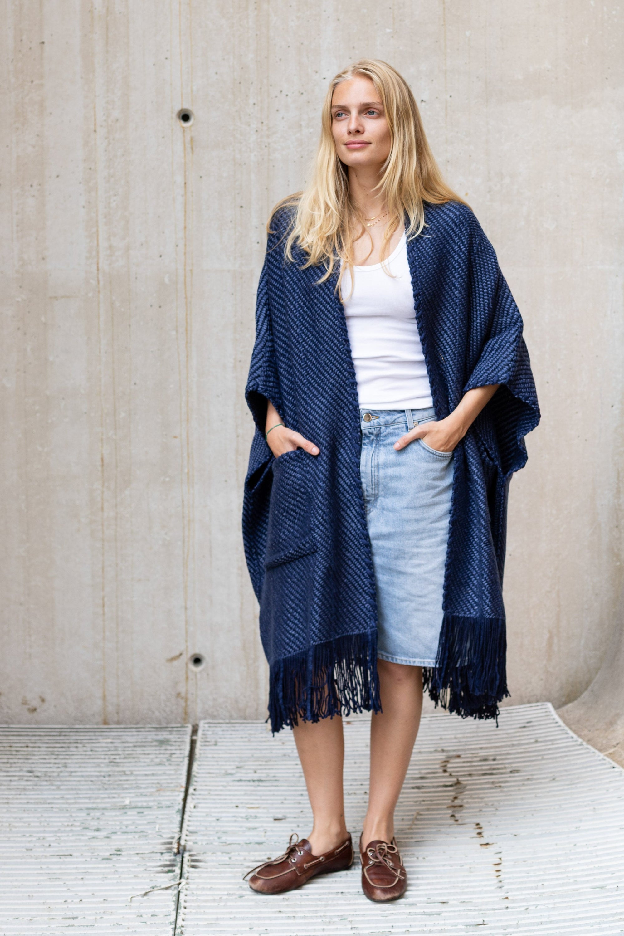 Long Cardigan Clelia, Navy