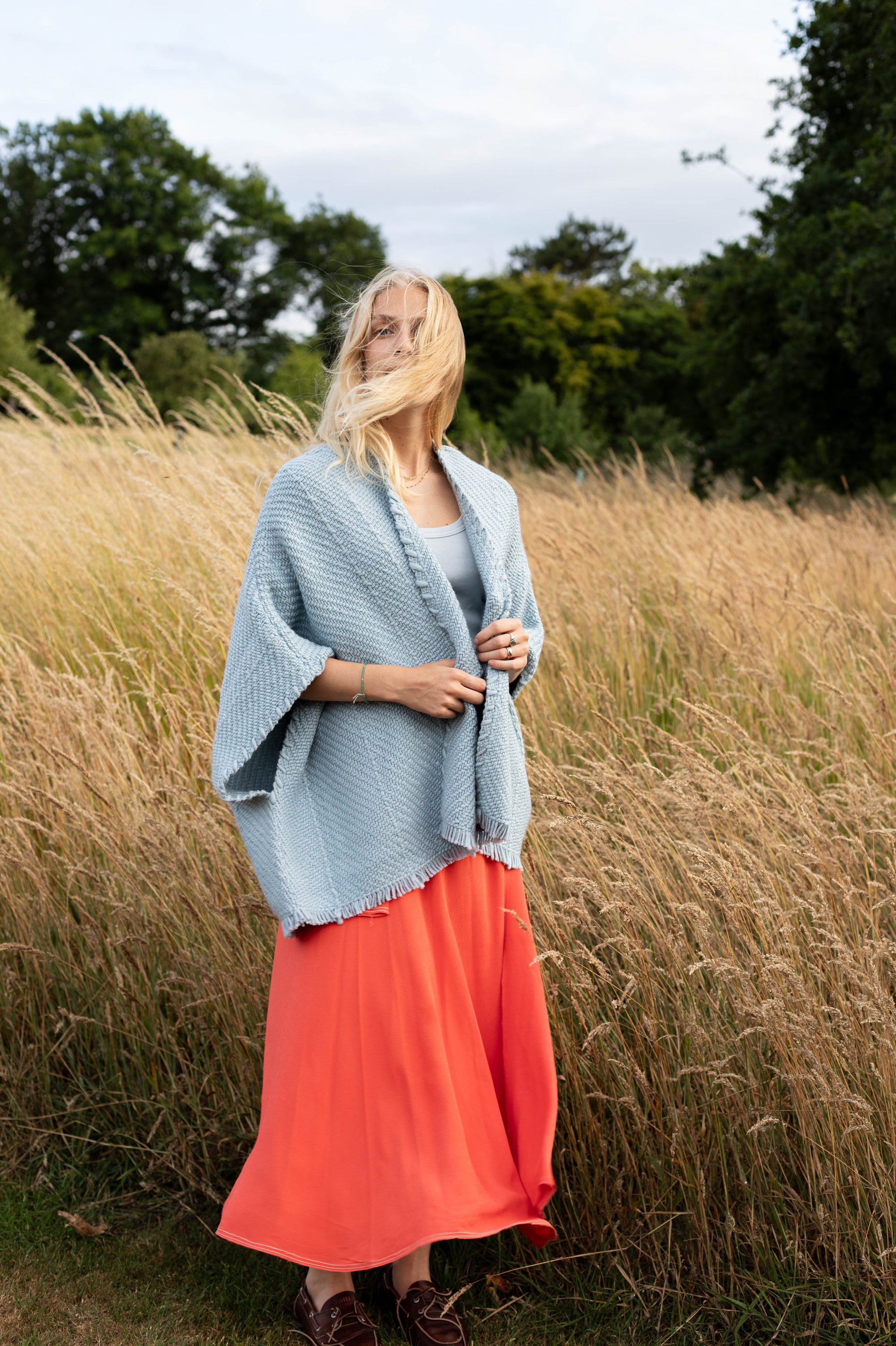 Lose Cardigan Bella, Chalk Blue