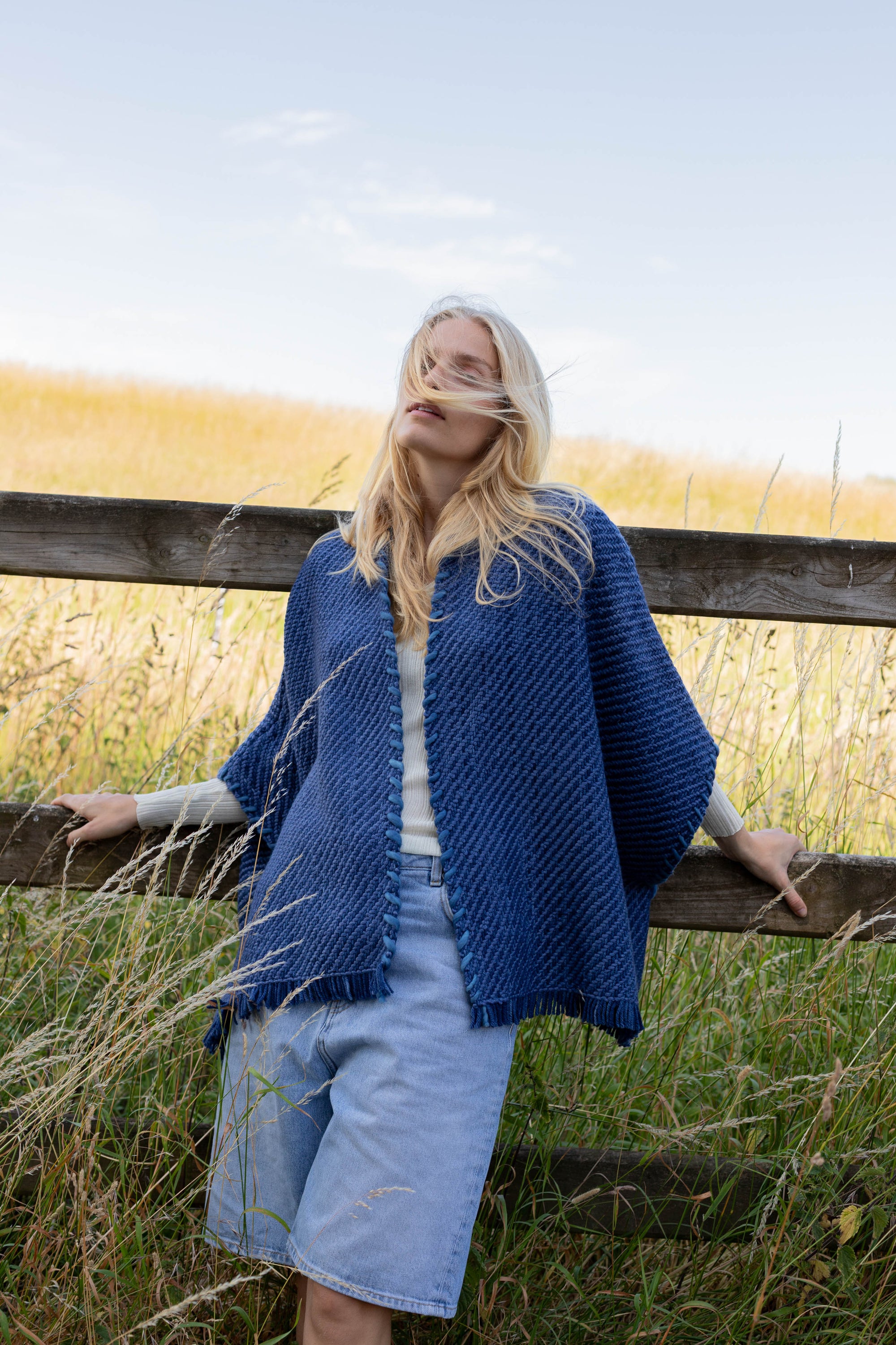 Lose Cardigan Bella, Denim