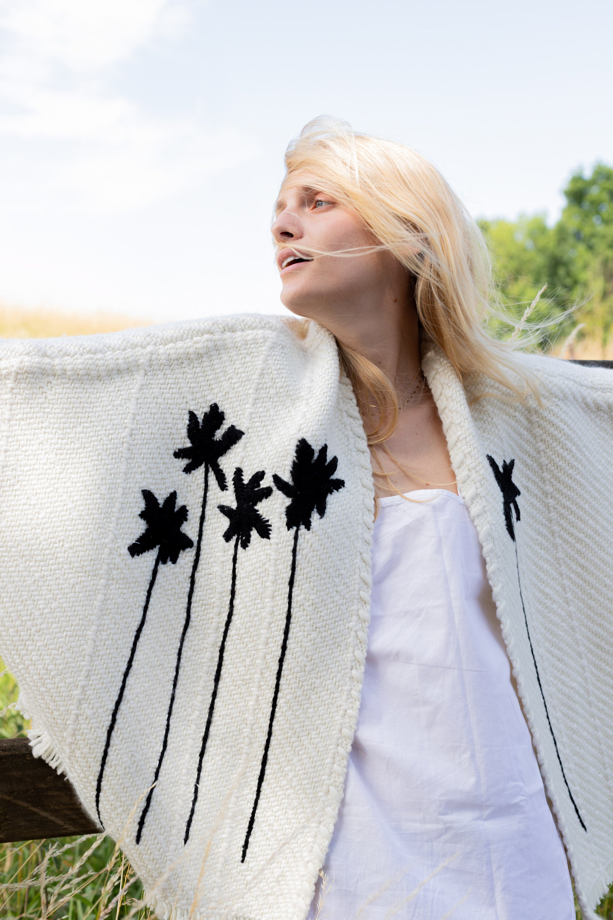 Lose Cardigan Bella - Malibu - Noir - Ivoire