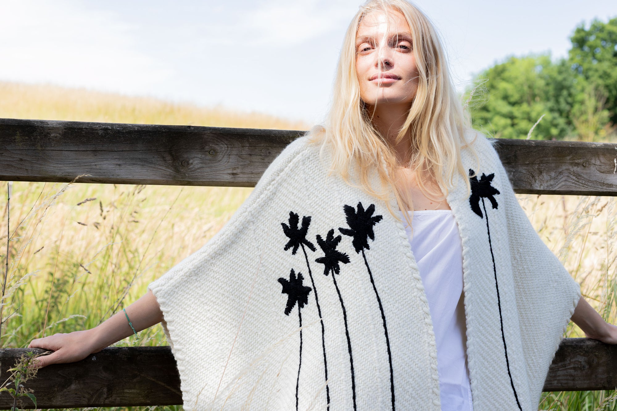 Lose Cardigan Bella - Malibu - Noir - Ivoire