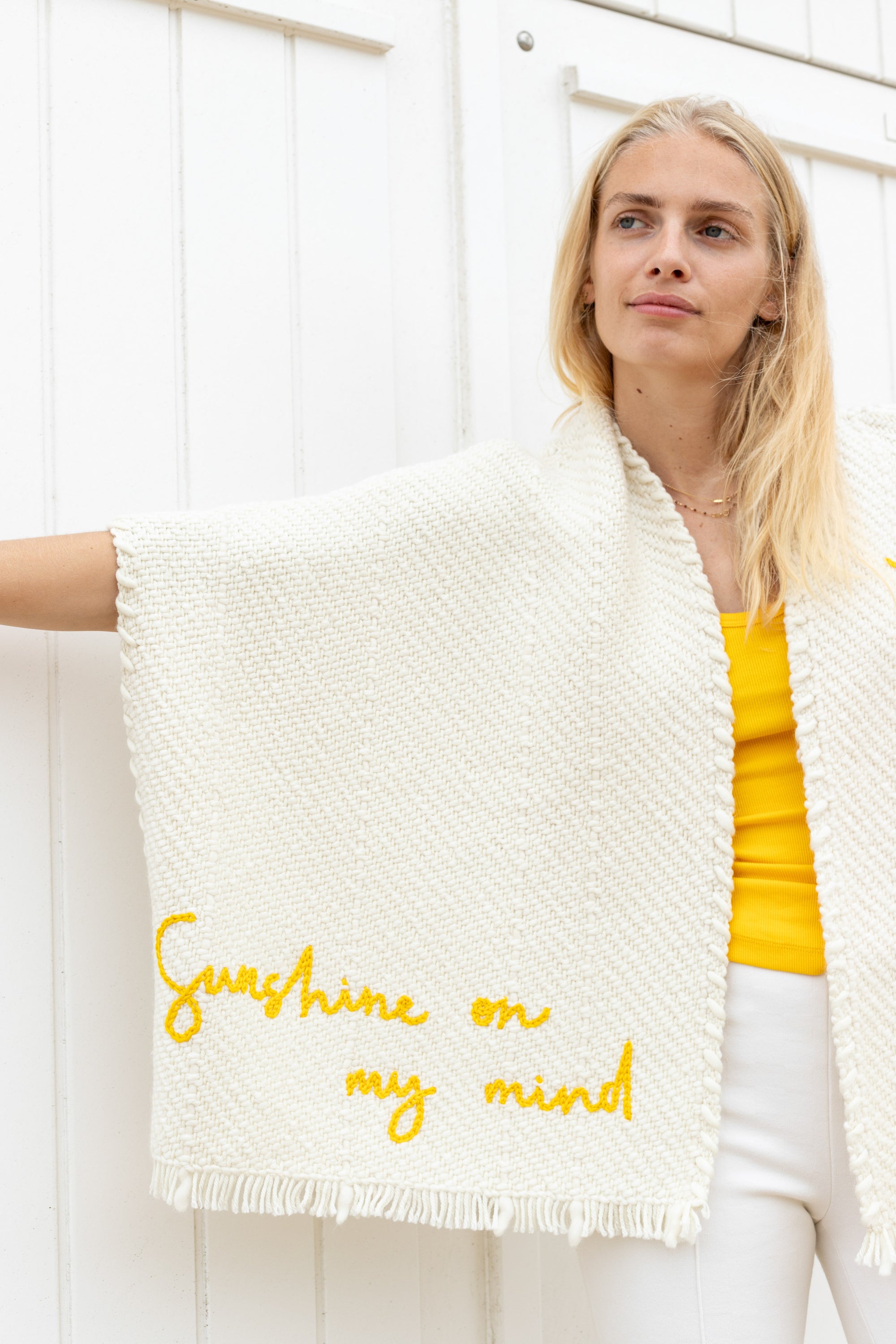 Lose Cardigan Bella - Sunshine on my mind - Citrine - Ivoire