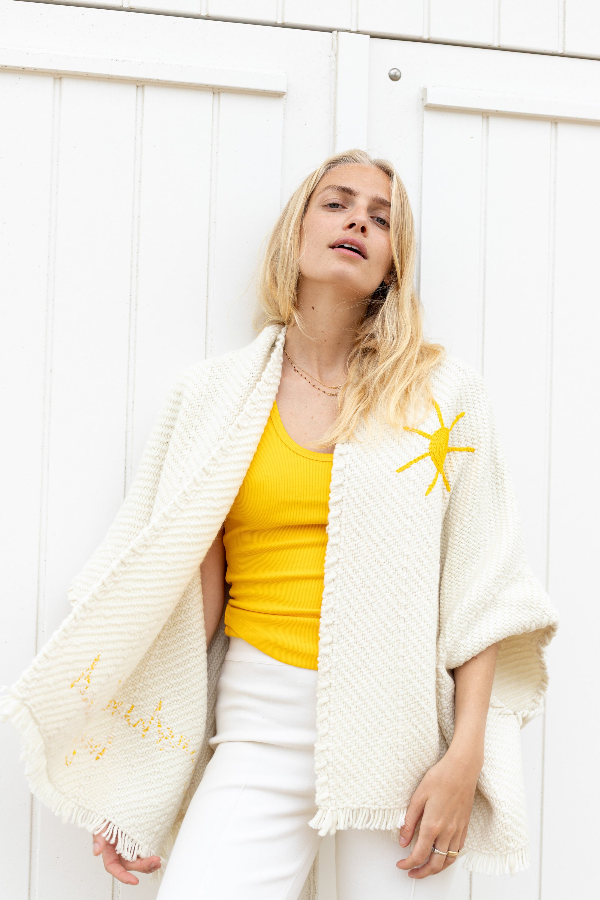 Lose Cardigan Bella - Sunshine on my mind - Citrine - Ivoire
