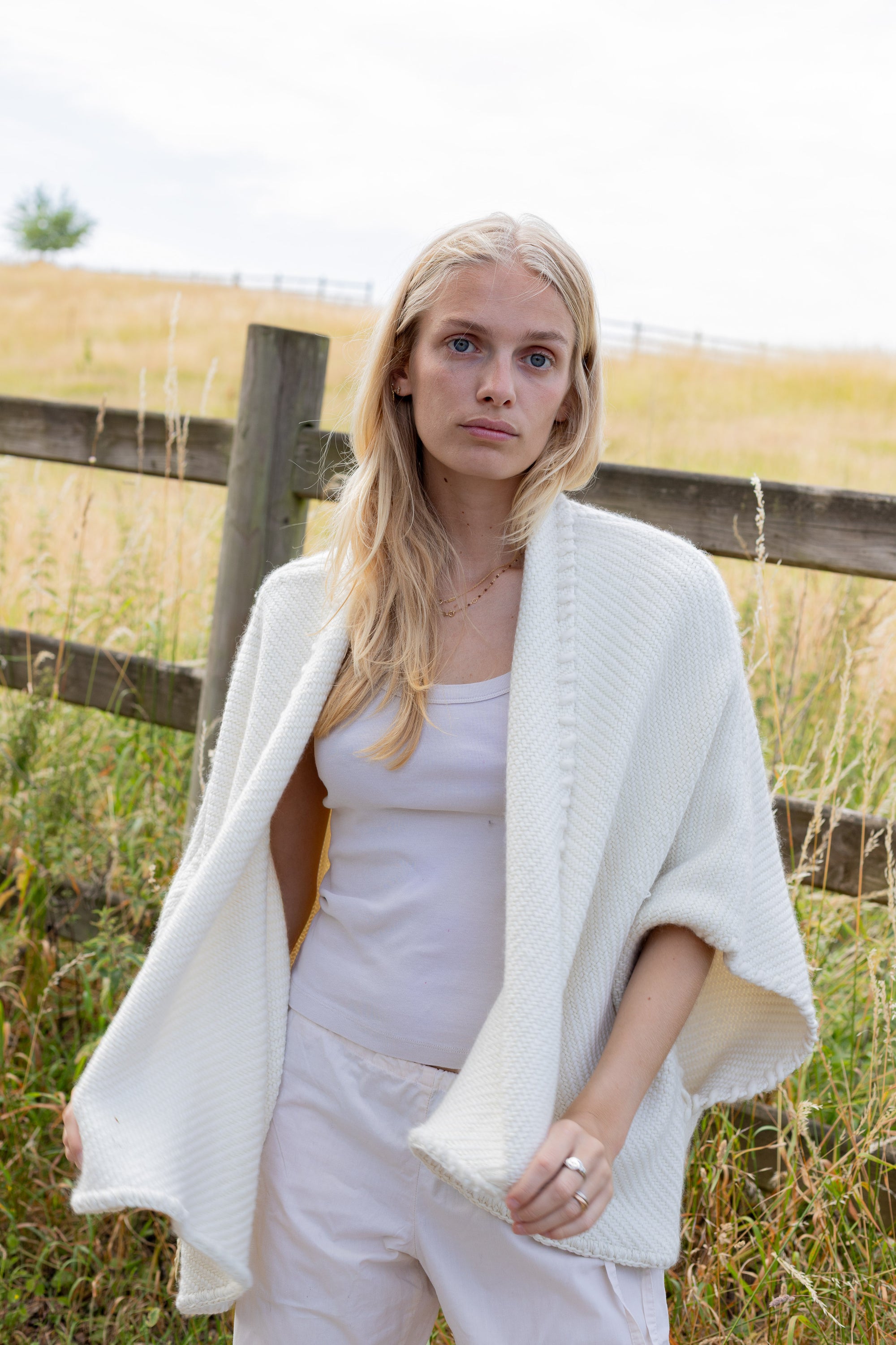 Lose Cardigan Luna, Ivoire