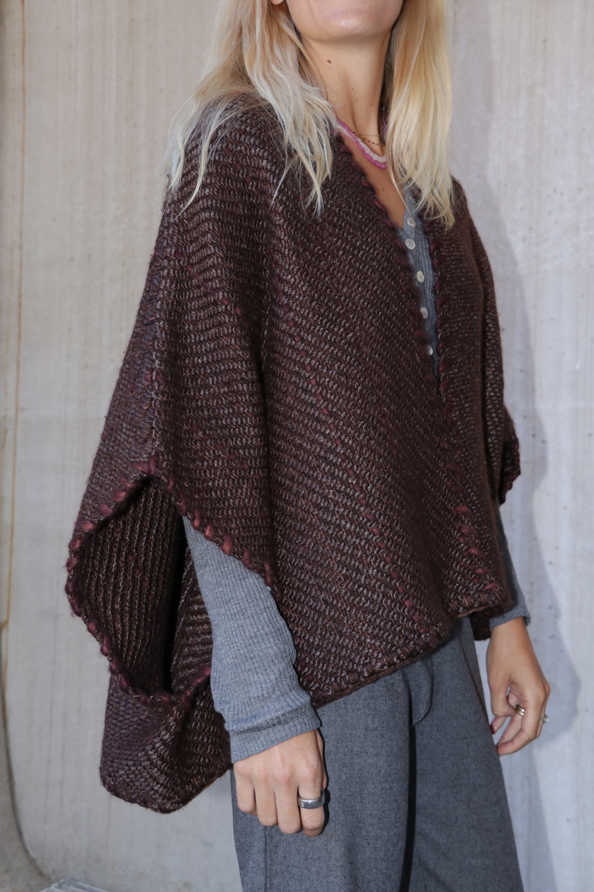 Lose Cardigan Luna - Ganache