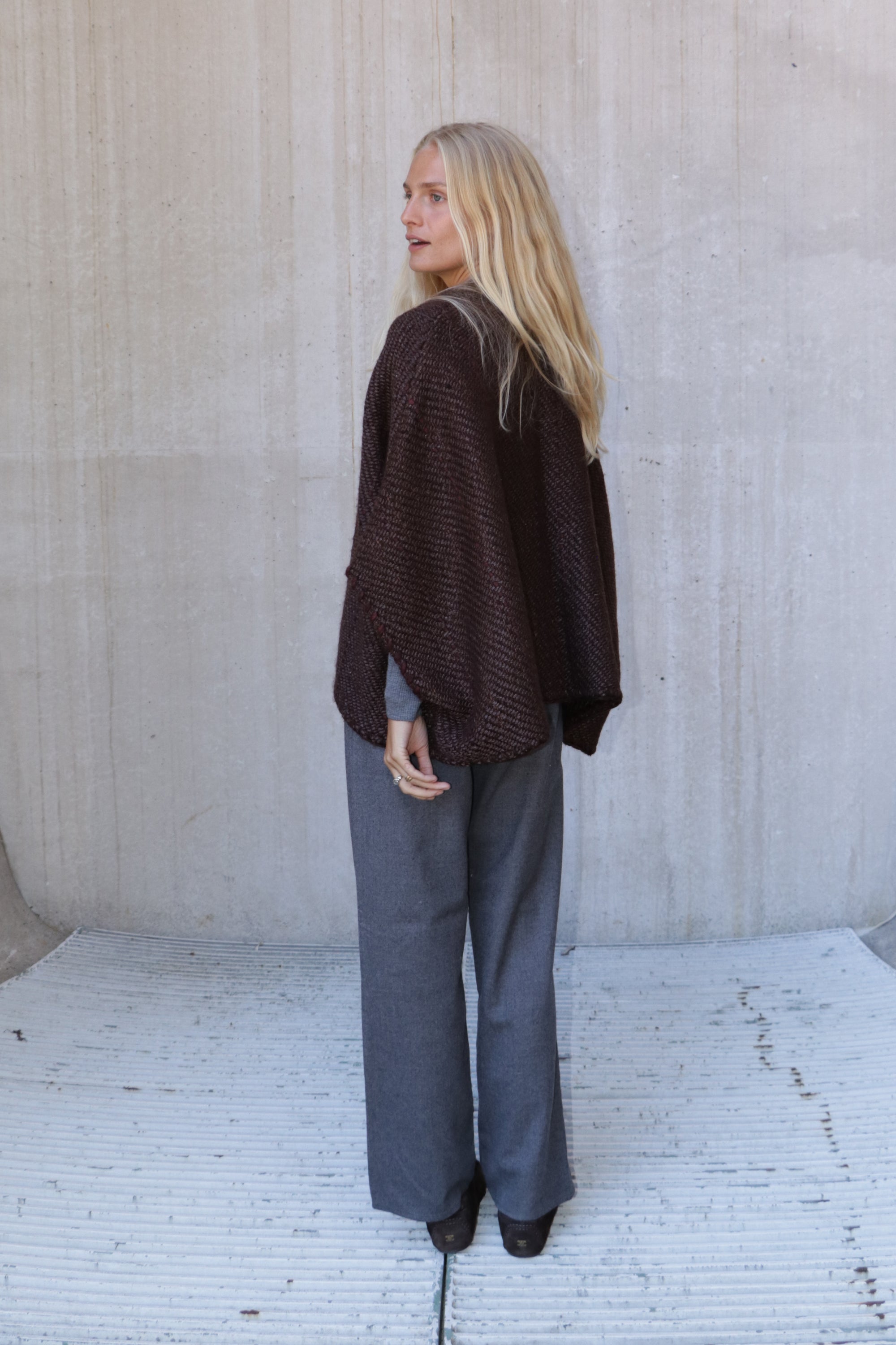 Lose Cardigan Luna - Ganache