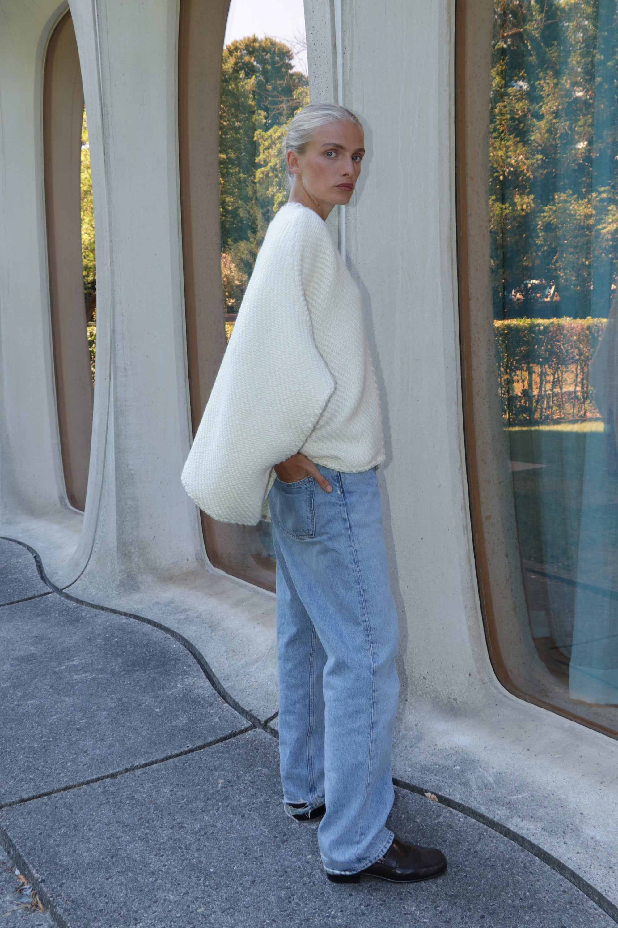 Lose Cardigan Luna - Ivoire