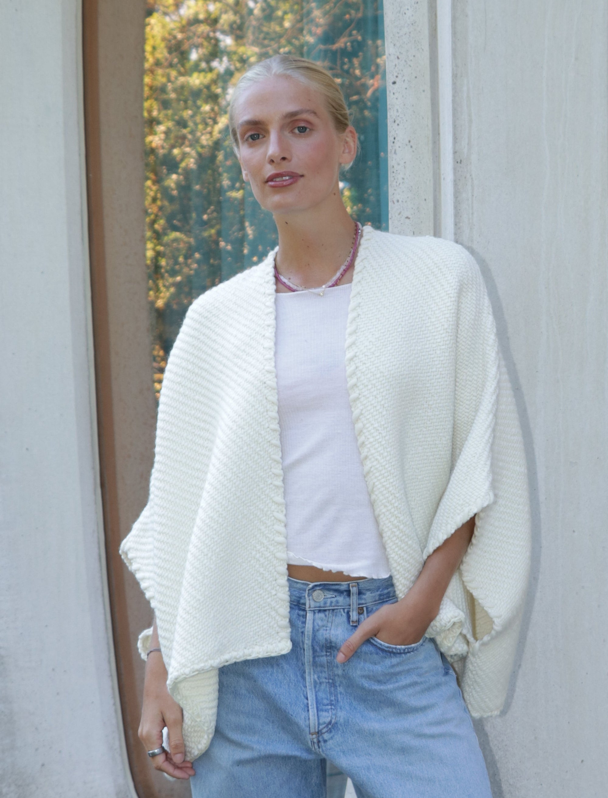Lose Cardigan Luna - Ivoire