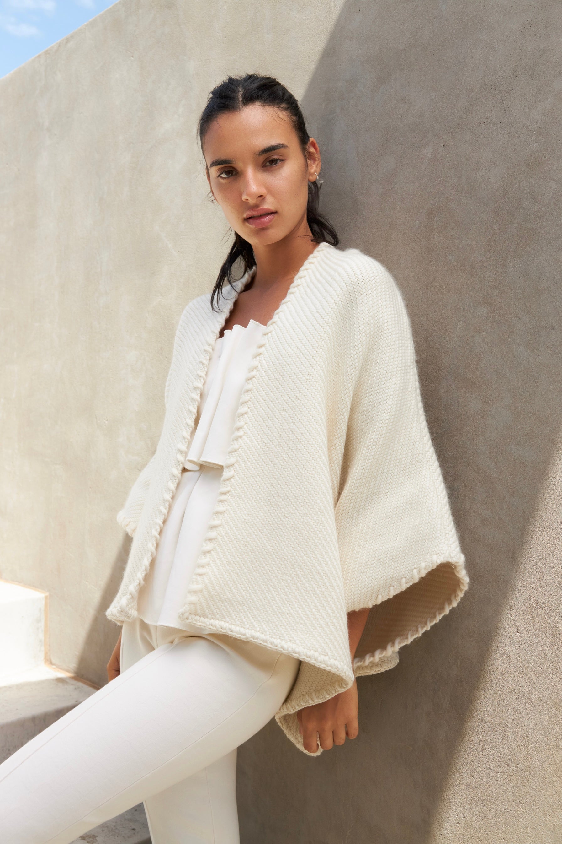 Lose Cardigan Luna, Ivoire