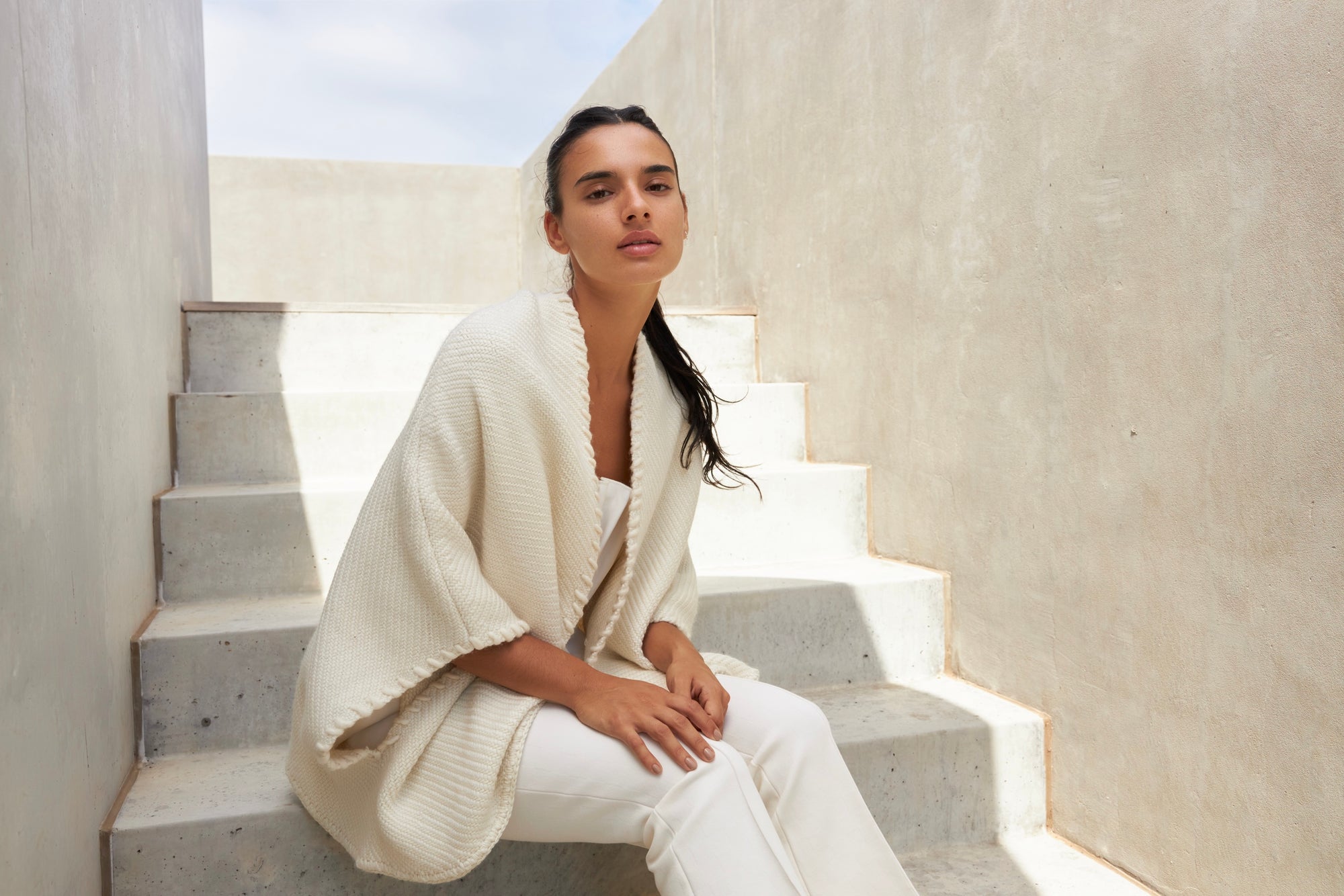 Lose Cardigan Luna, Ivoire