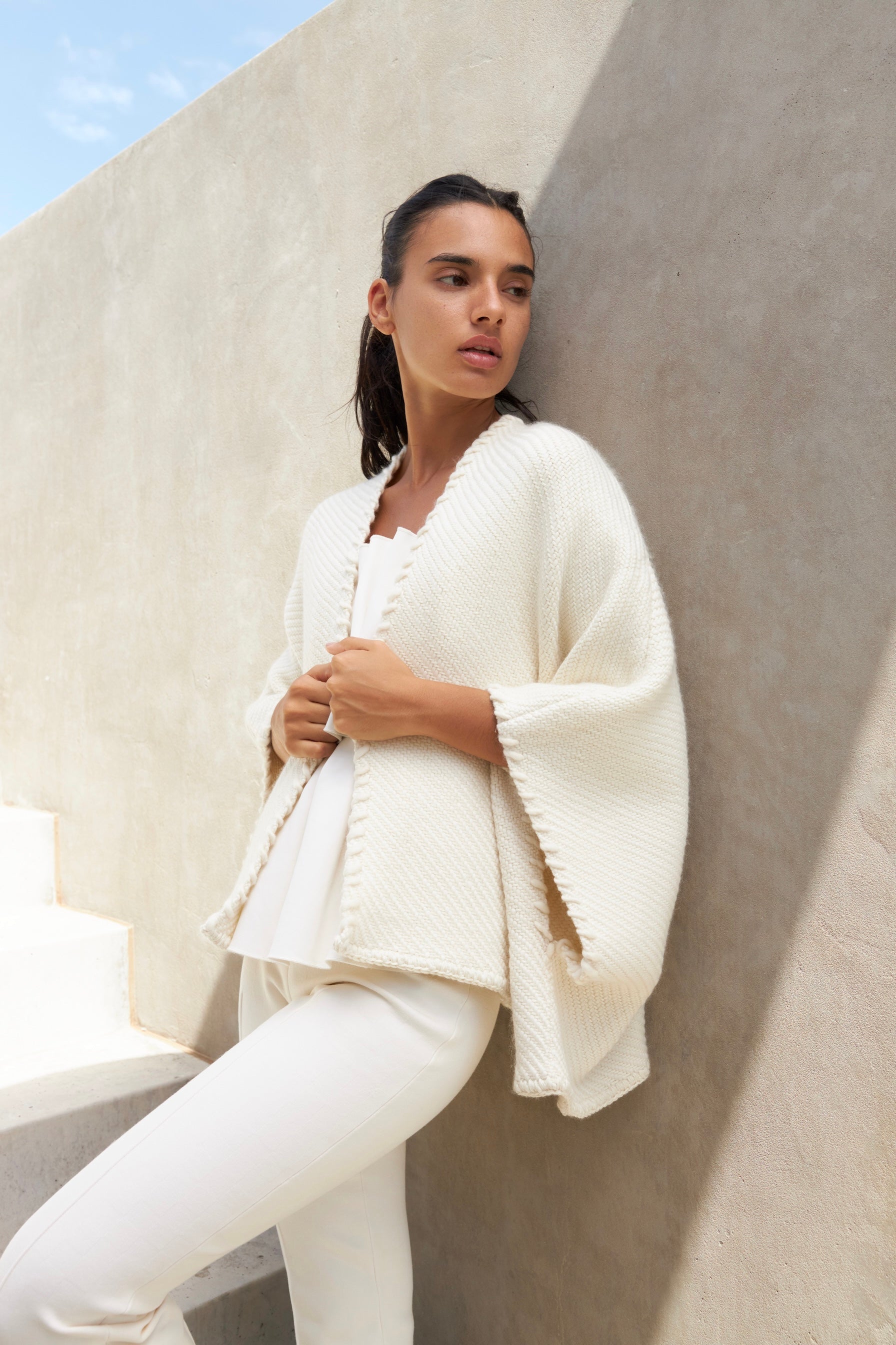 Lose Cardigan Luna, Ivoire