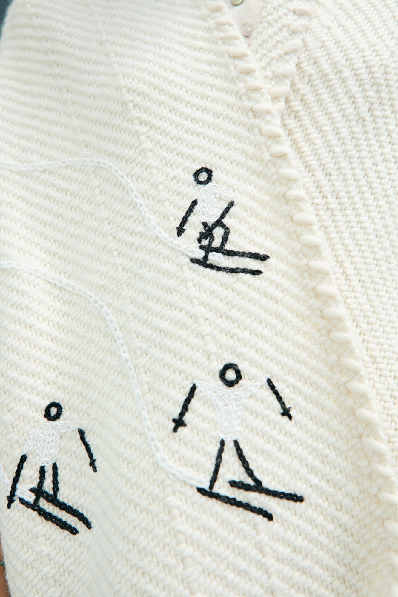 Lose Cardigan Bella - Powder - Ivoire