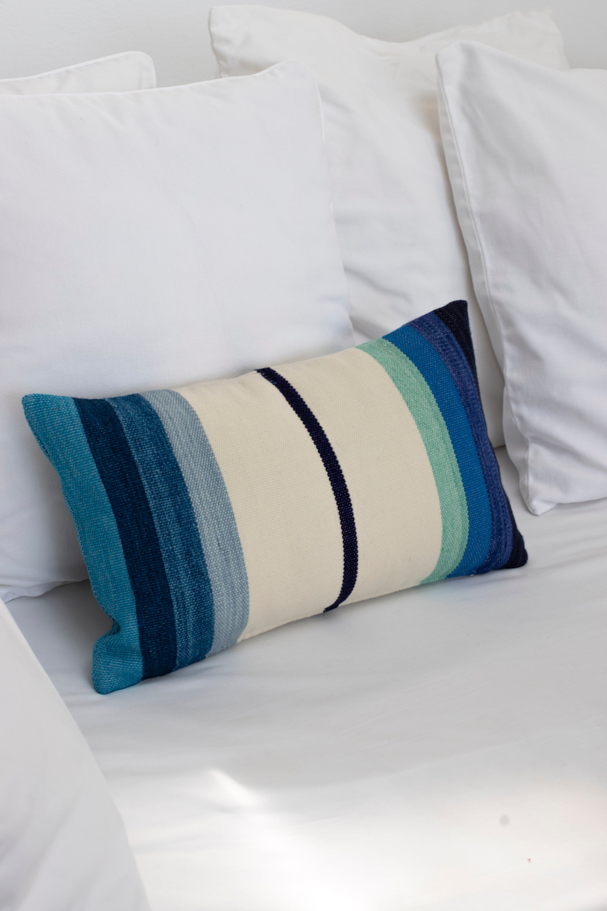 Pillow, Stripes, Blues