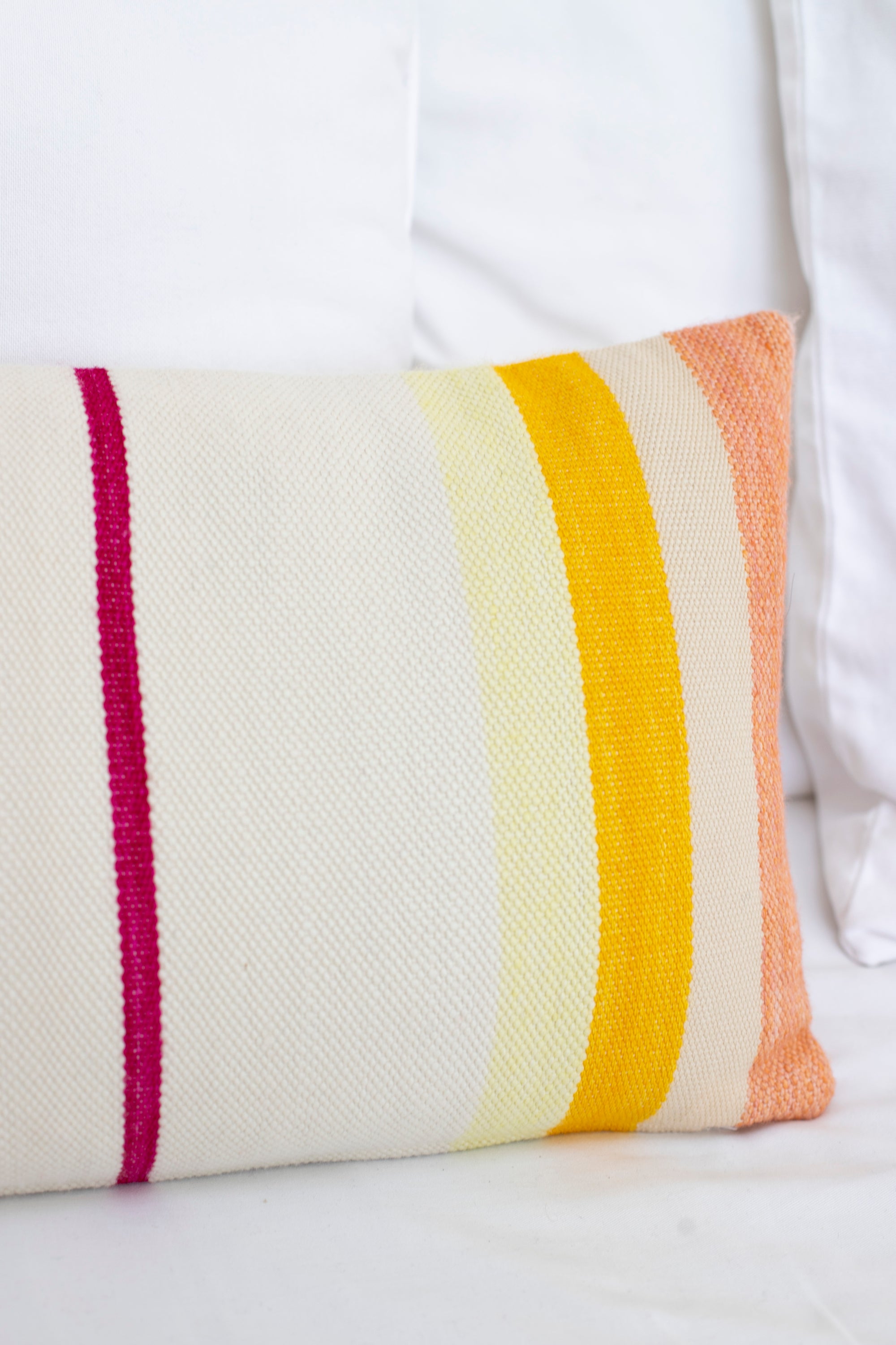 Pillow, Stripes, Pinks