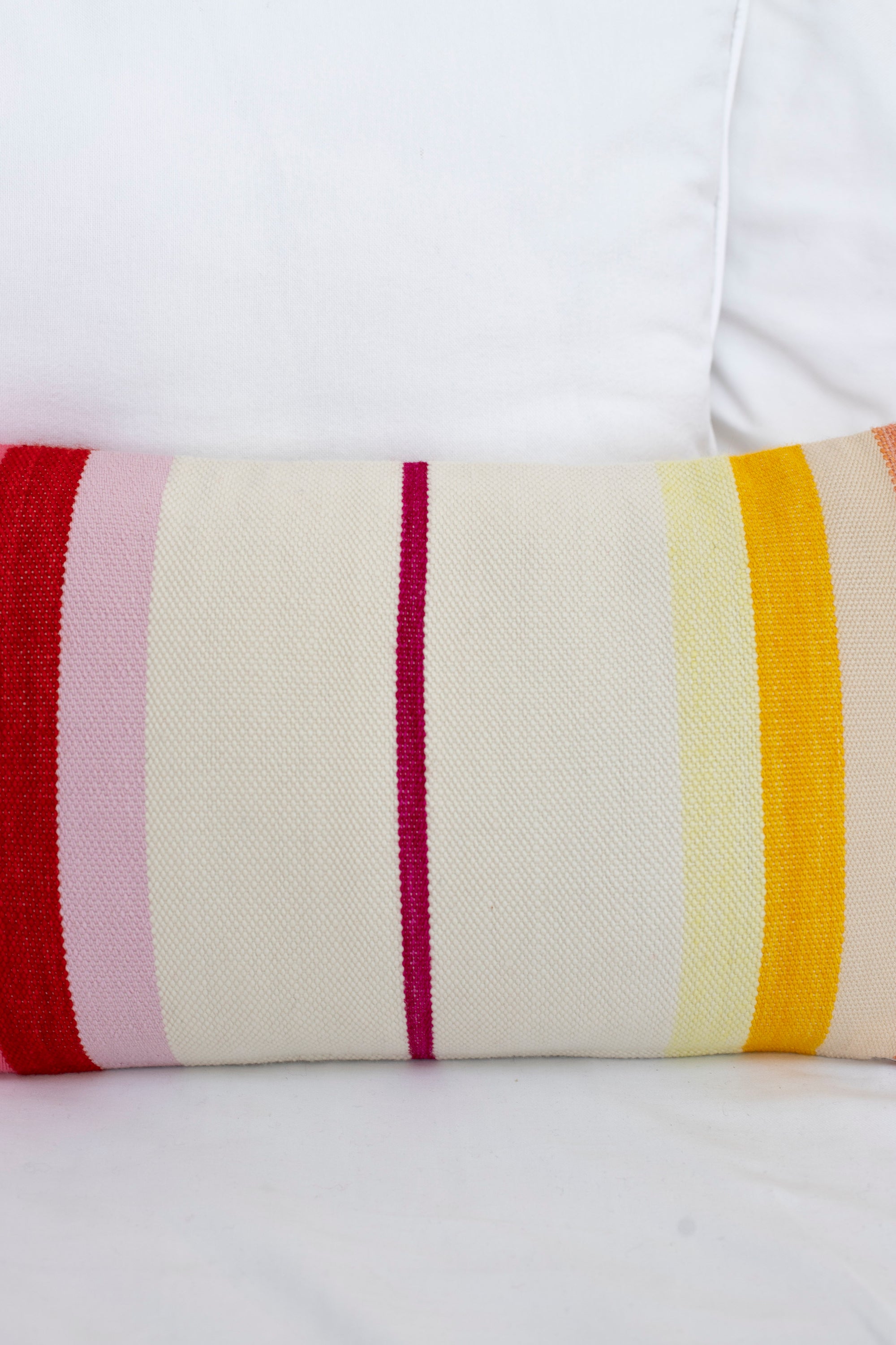 Pillow, Stripes, Pinks