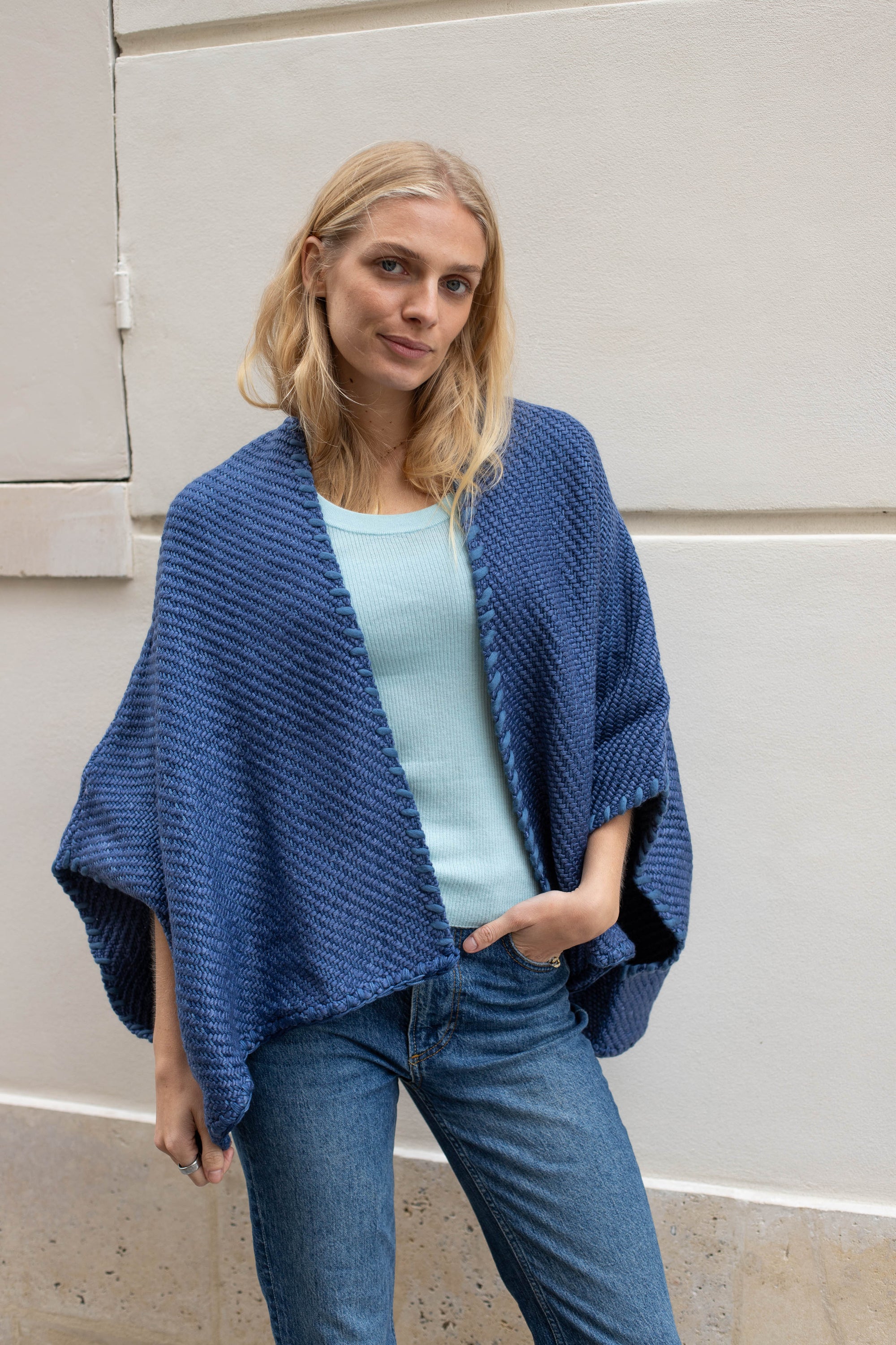 Lose Cardigan Luna, Denim